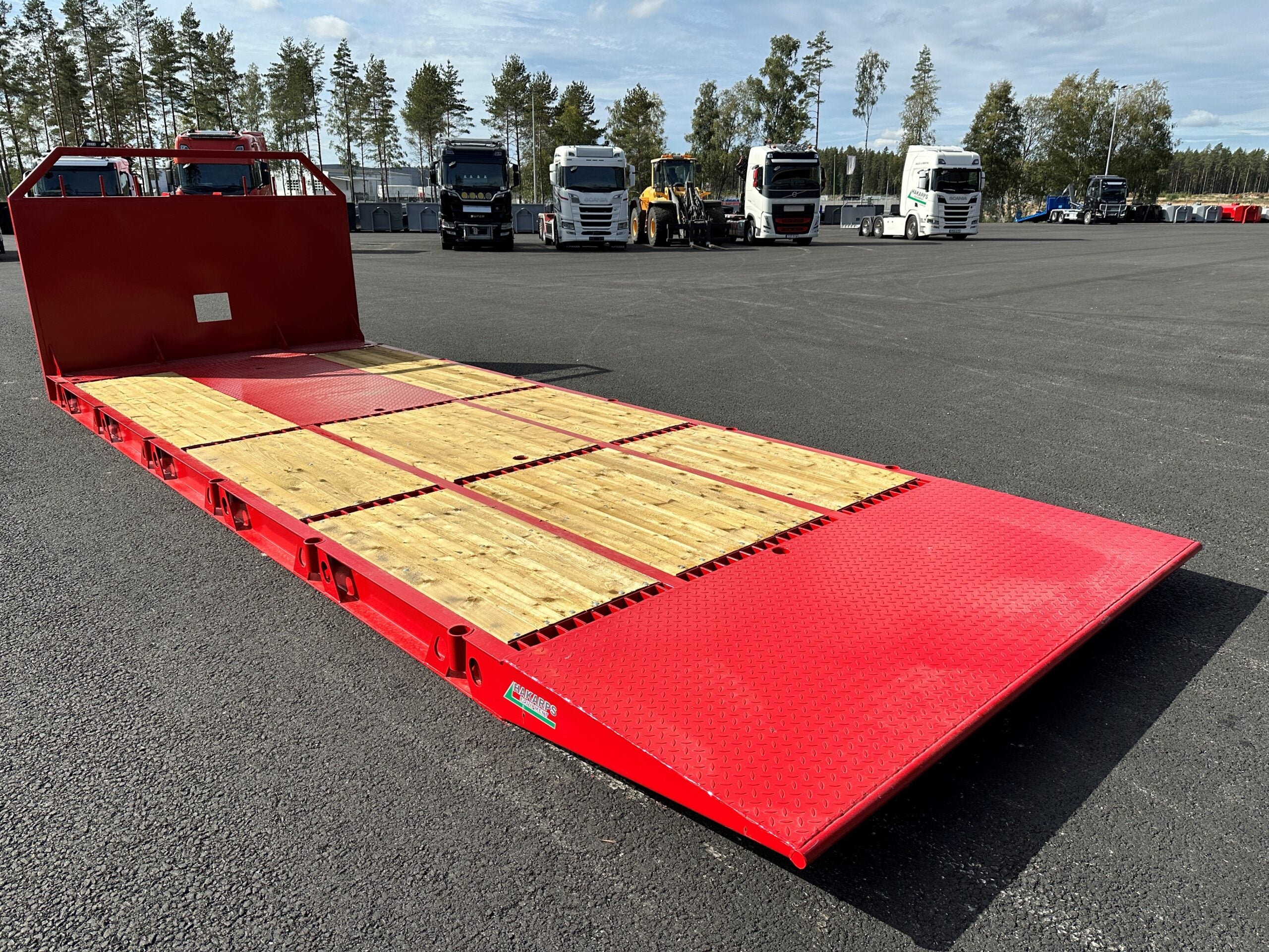Maskinflak med hel ramp, omvänd