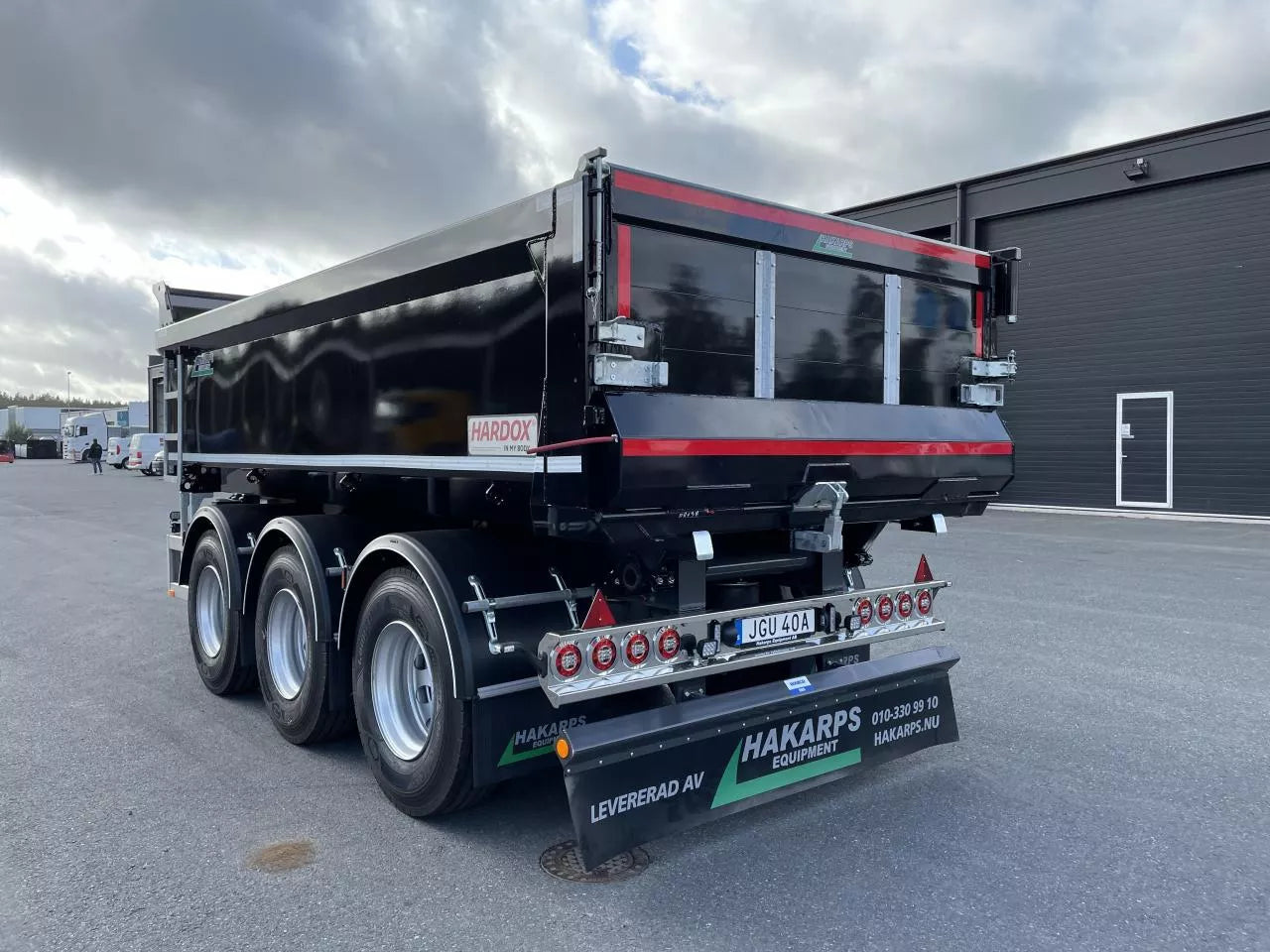 24 tons dumperkärra dubbelmontage