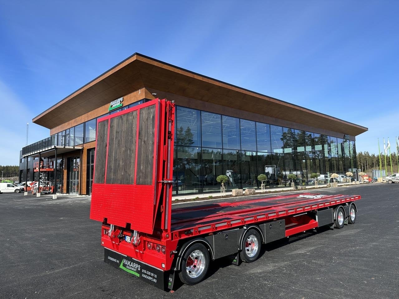 4 axlad 38 tons maskinvagn / lastväxlarvagn kombi