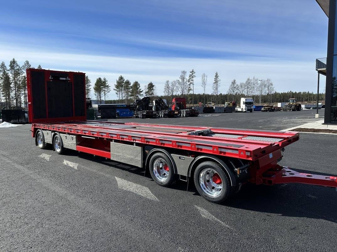 4 axlad 38 tons maskinvagn / lastväxlarvagn kombi