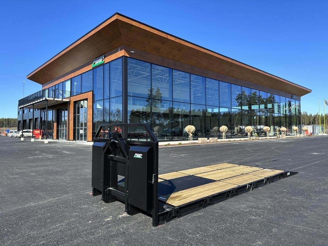 Maskinflak med fast ramp
