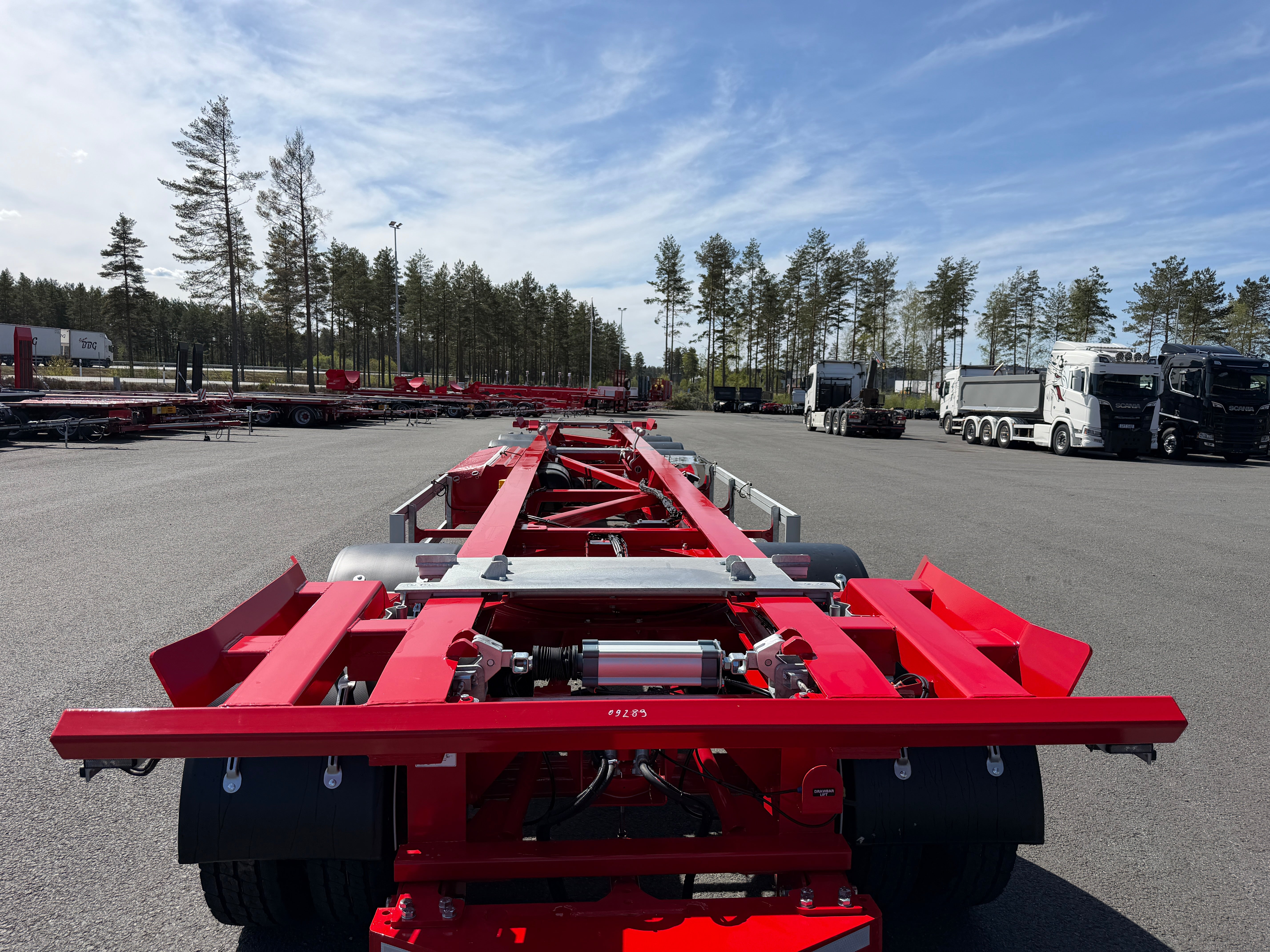 5 axlad 42 tons lastväxlarvagn med glider