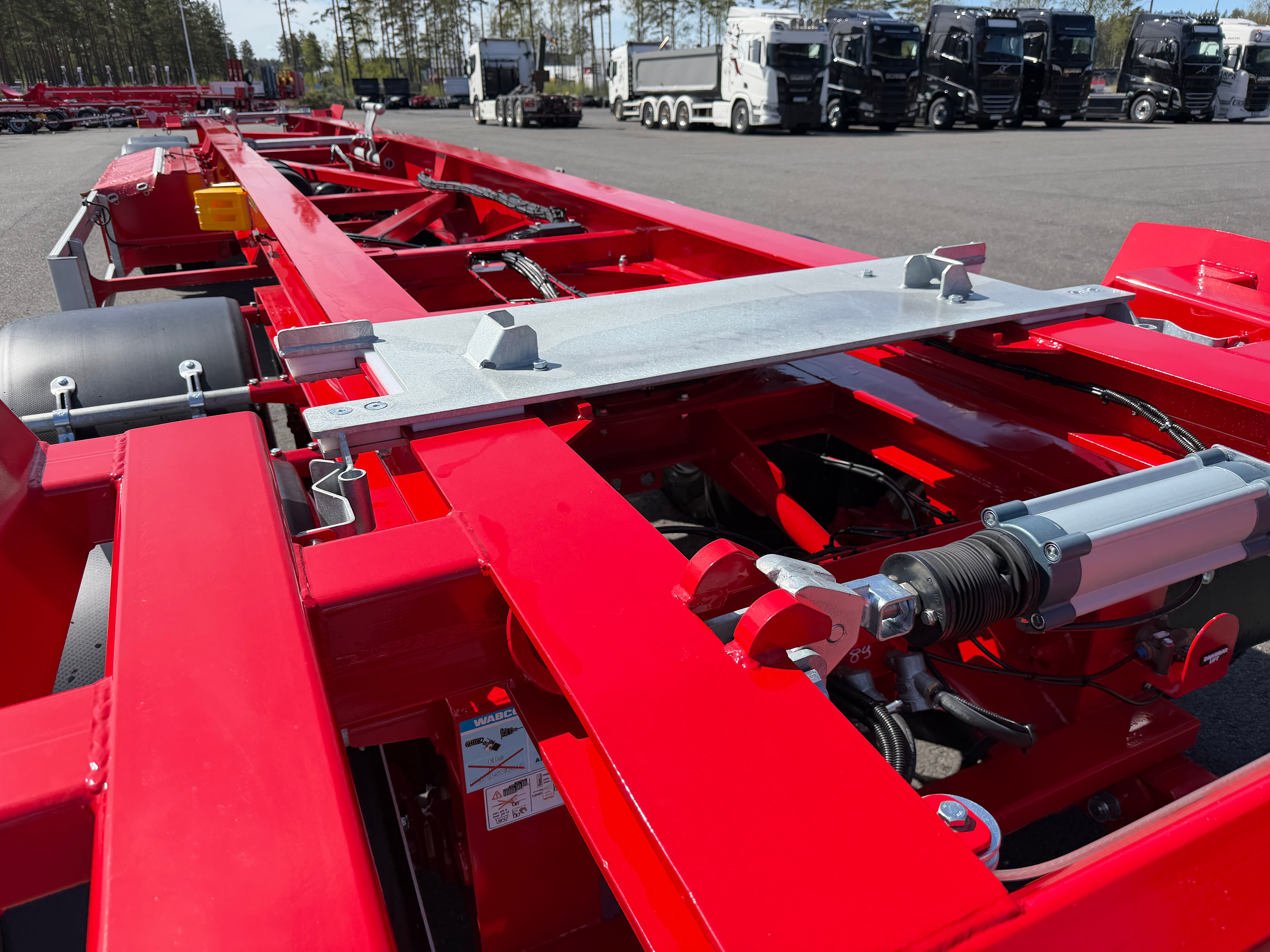 5 axlad 42 tons lastväxlarvagn med glider