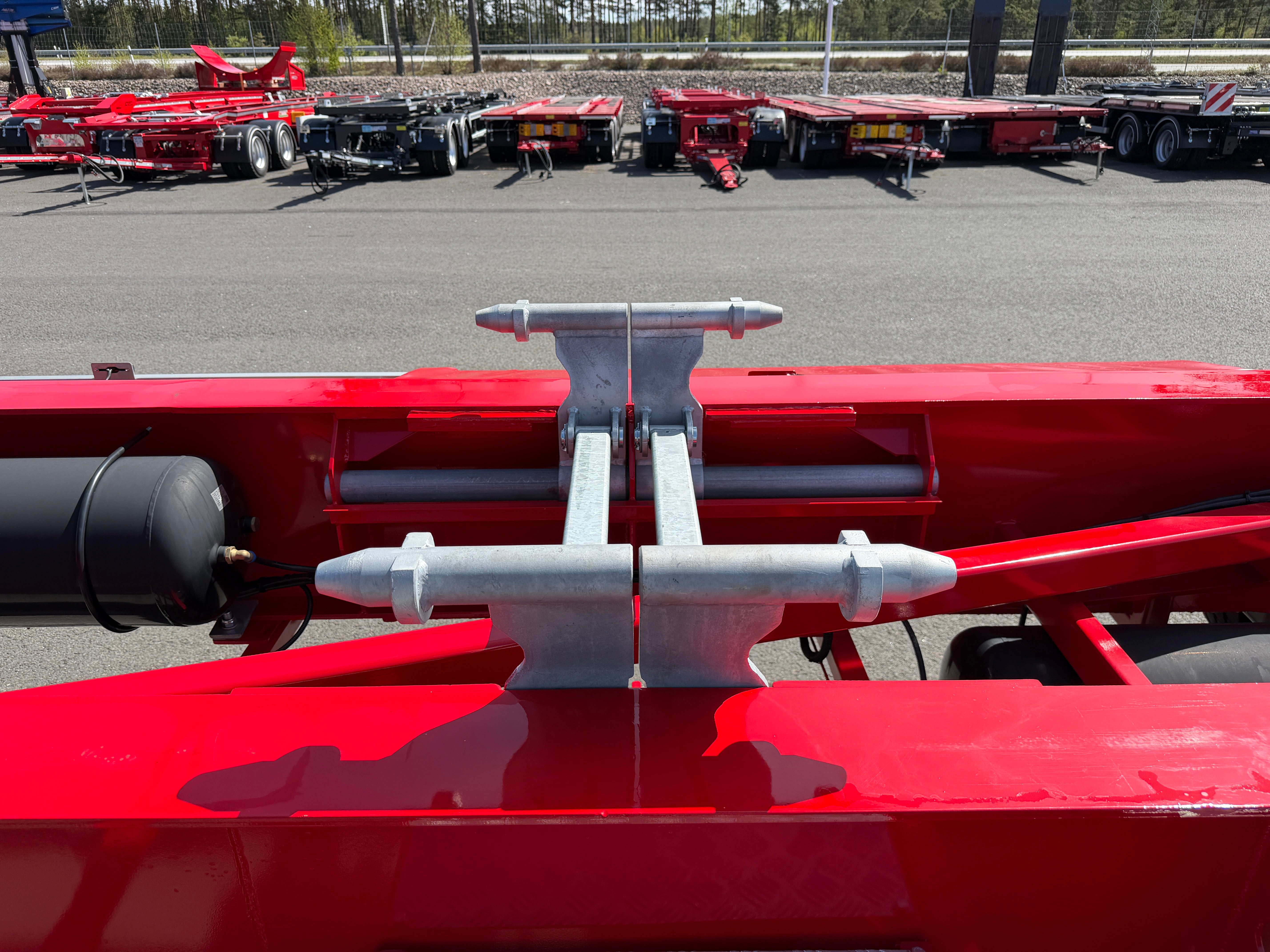 5 axlad 42 tons lastväxlarvagn med glider