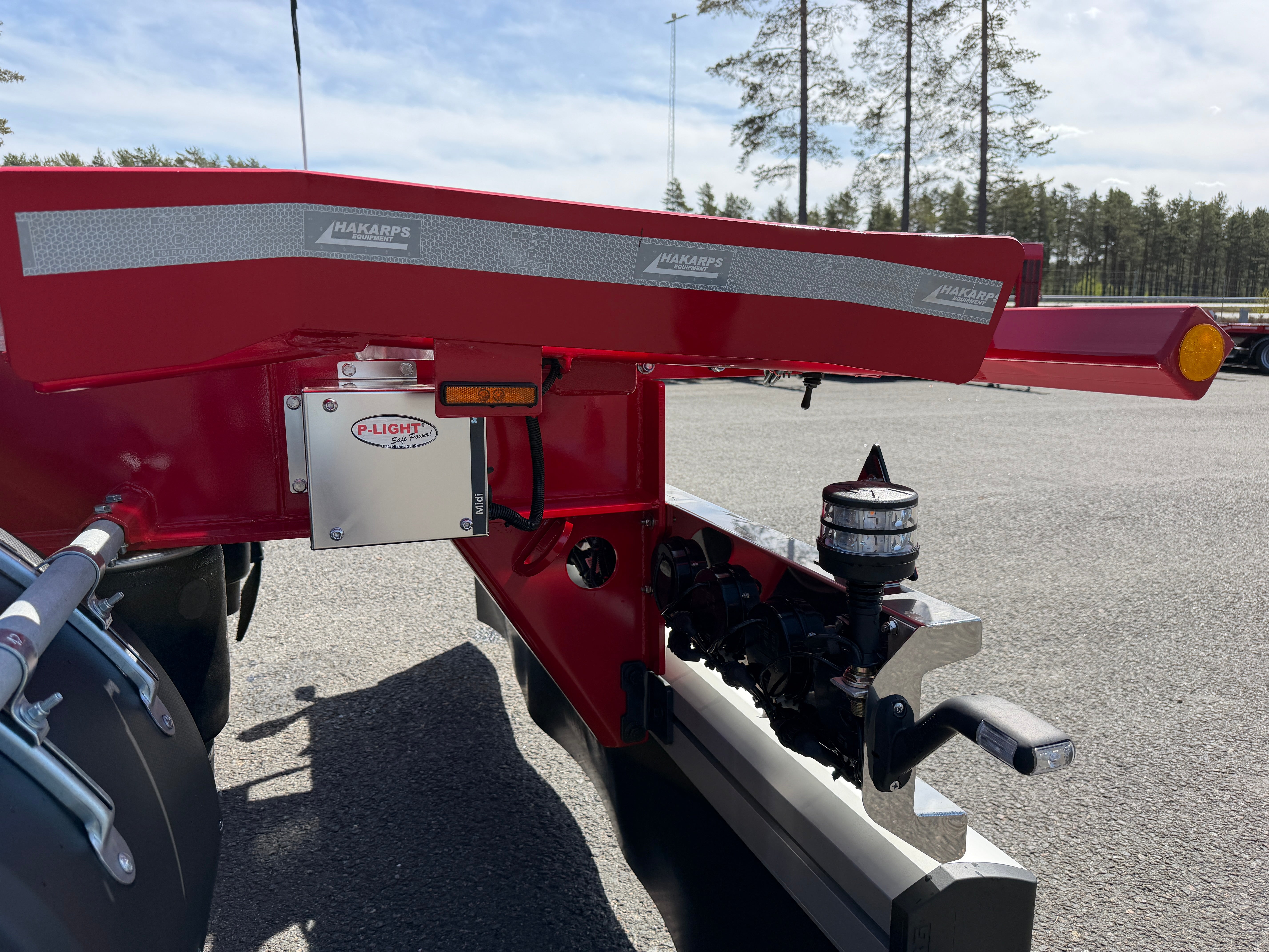 5 axlad 42 tons lastväxlarvagn med glider