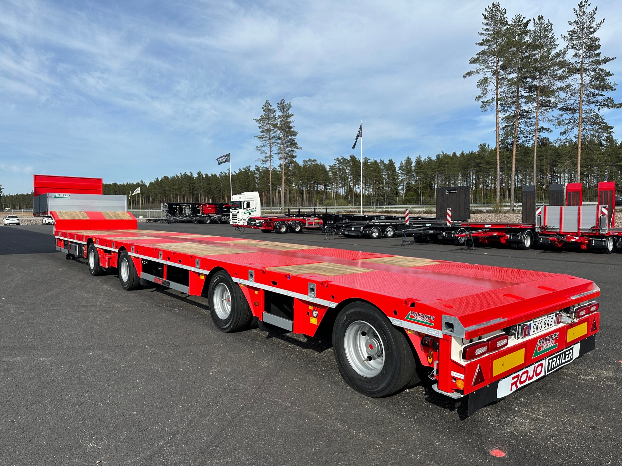 ROJO 4-axlad 18,5m jumbotrailer 9m trombon