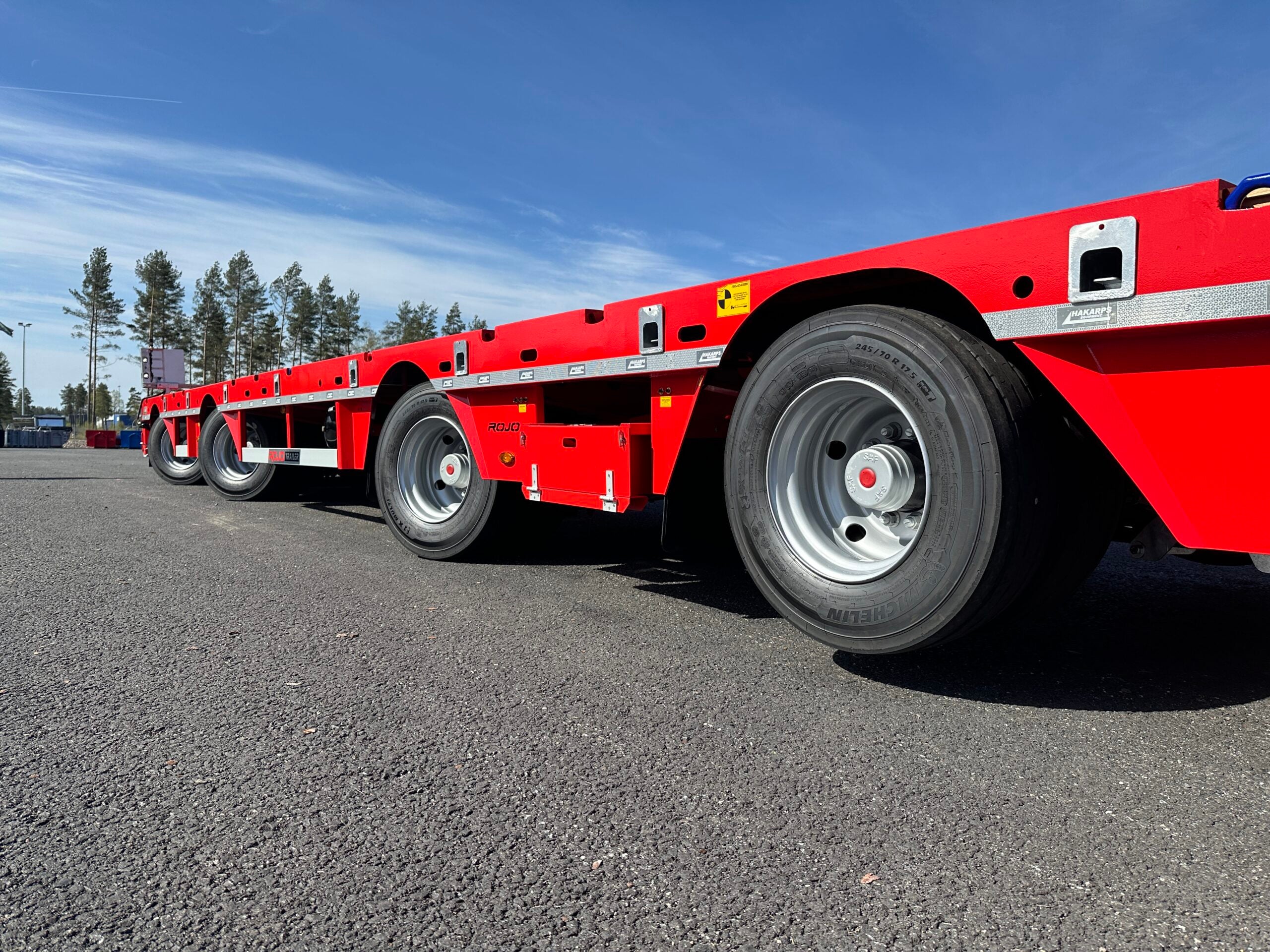 ROJO 4-axlad 18,5m jumbotrailer 9m trombon