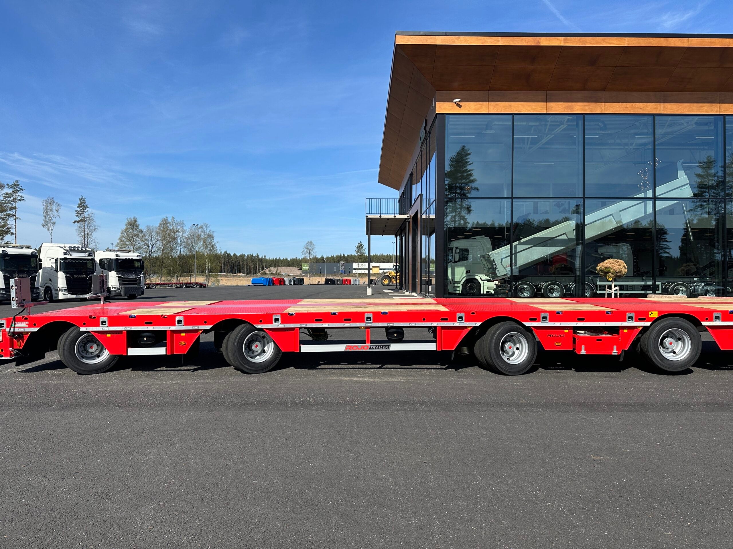 ROJO 4-axlad 18,5m jumbotrailer 9m trombon