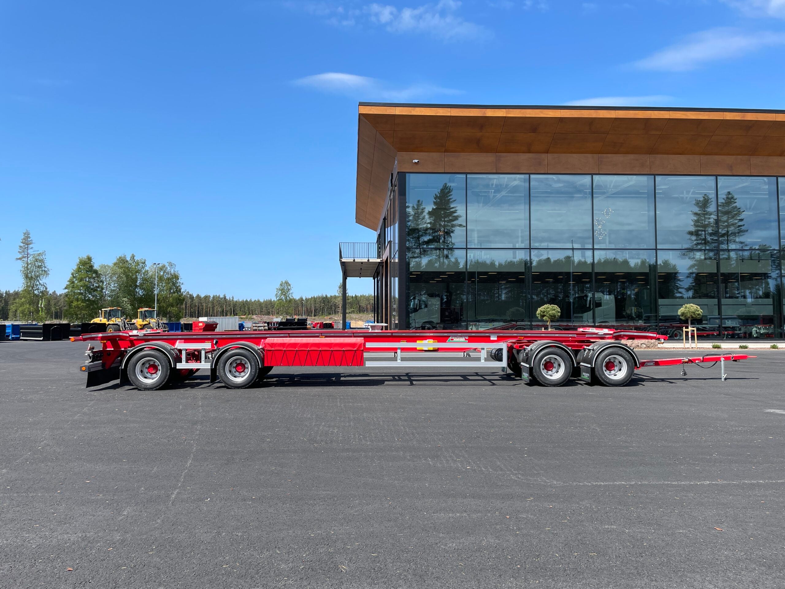 4 axlad 38 tons lastväxlarvagn med glider