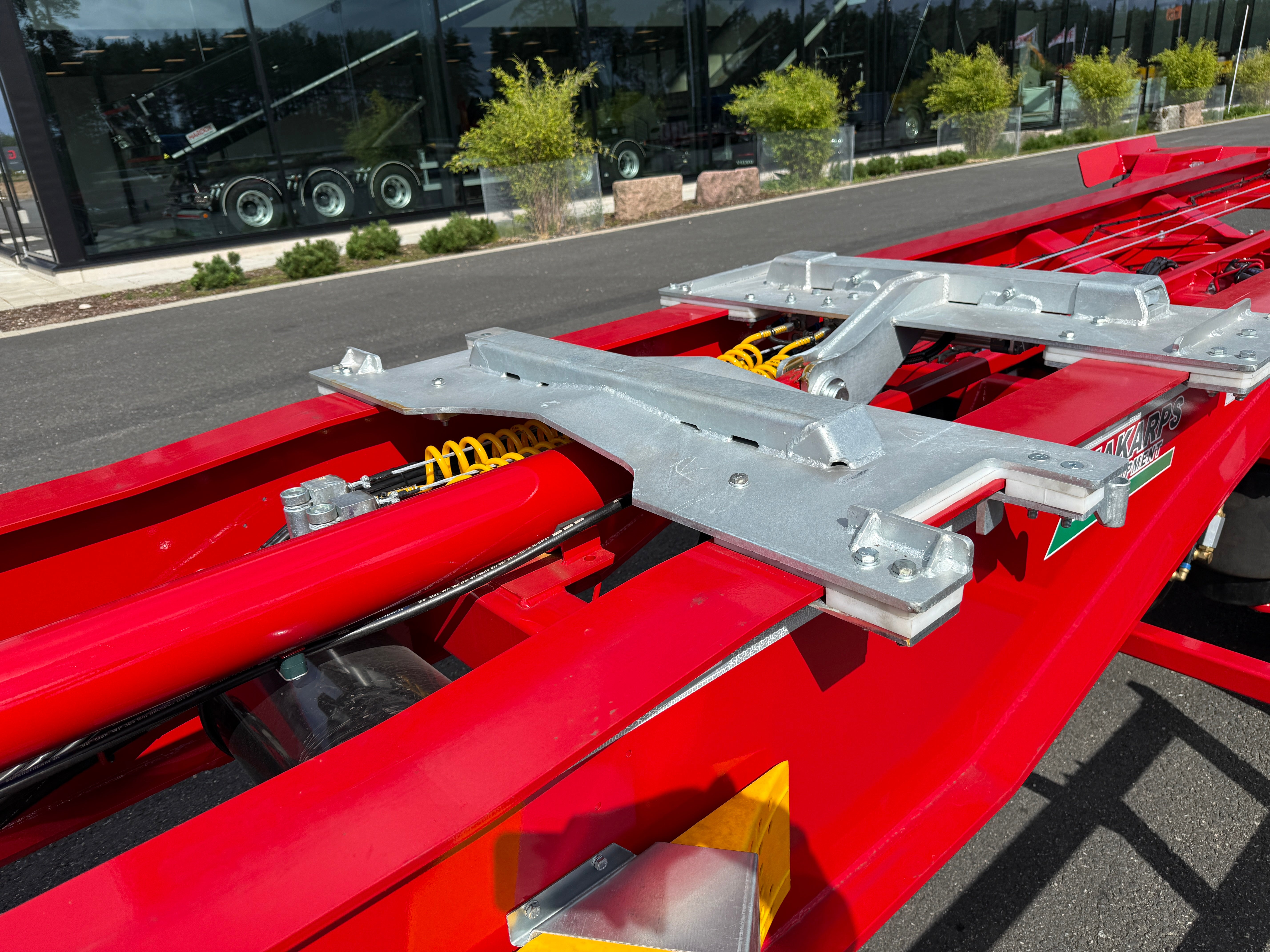 4 axlad 38 tons lastväxlarvagn med hydraulisk skjutkolv