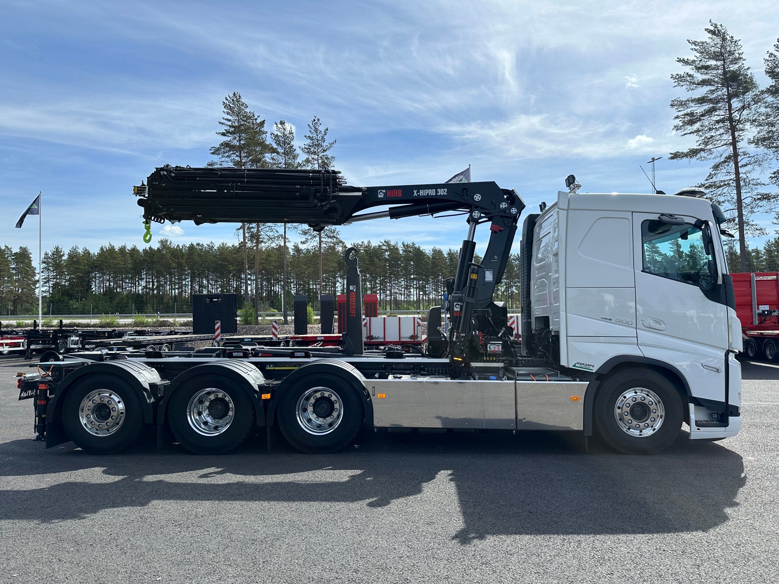 Volvo FH500 Tridem kranväxlare Hiab 302 E6