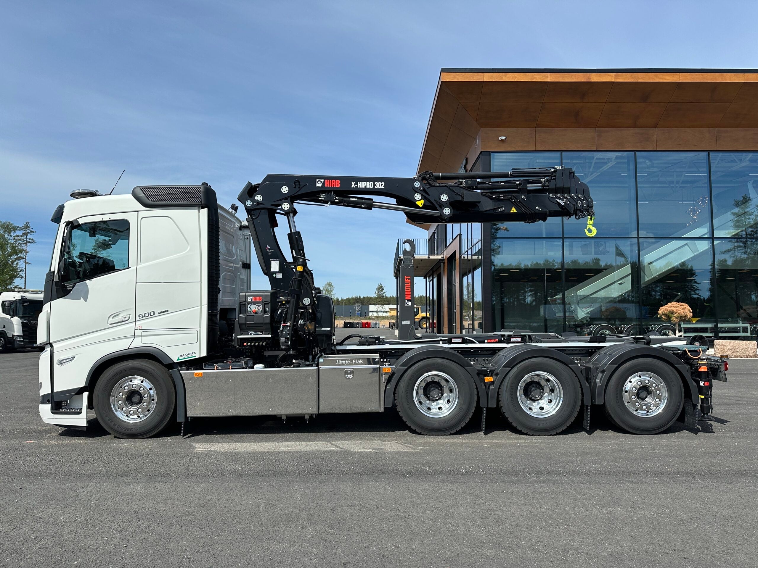 Volvo FH500 Tridem kranväxlare Hiab 302 E6