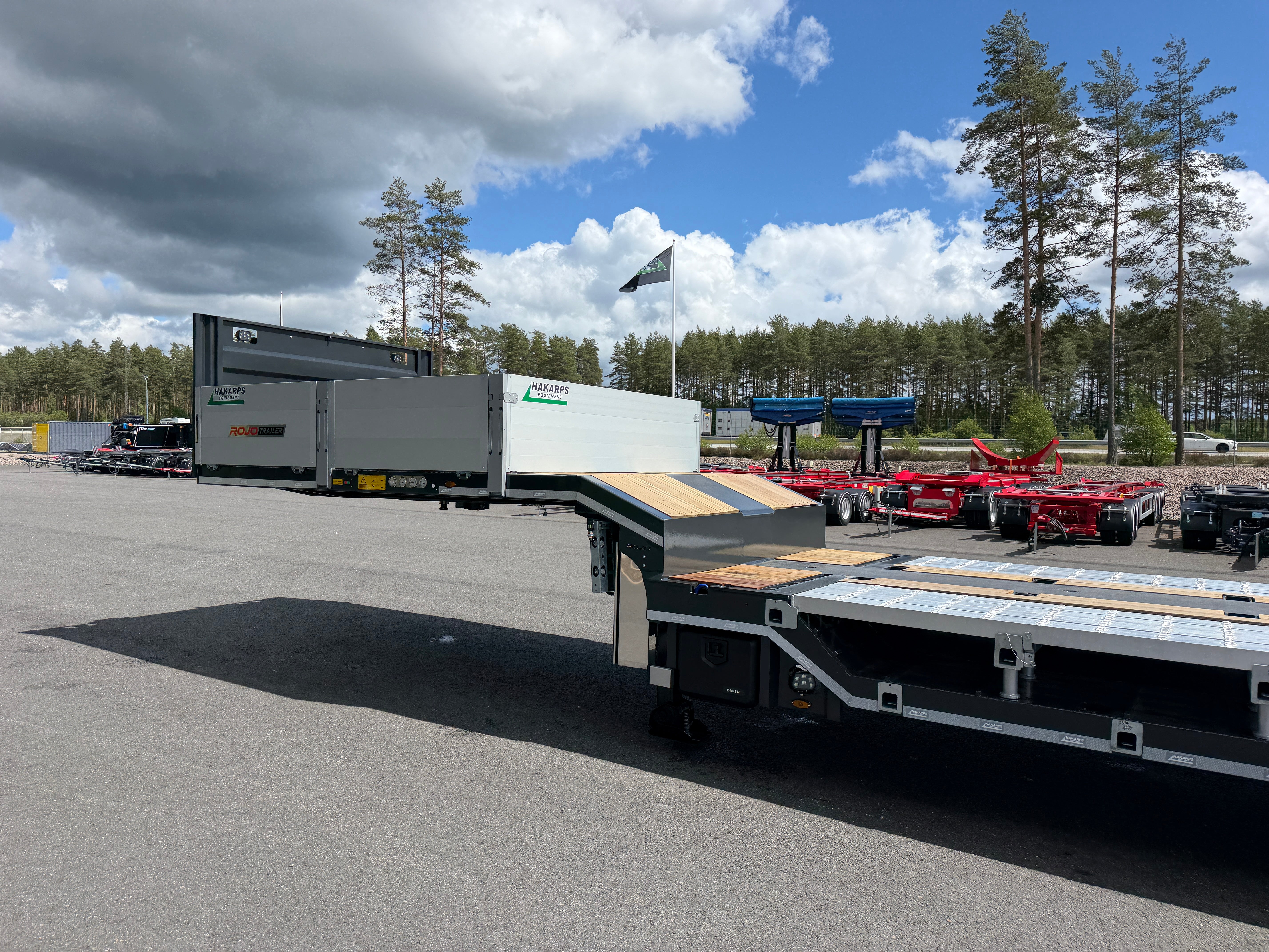 4 axlad ROJO 18,5m jumbotrailer med hjulfickor 38 tons skattevikt