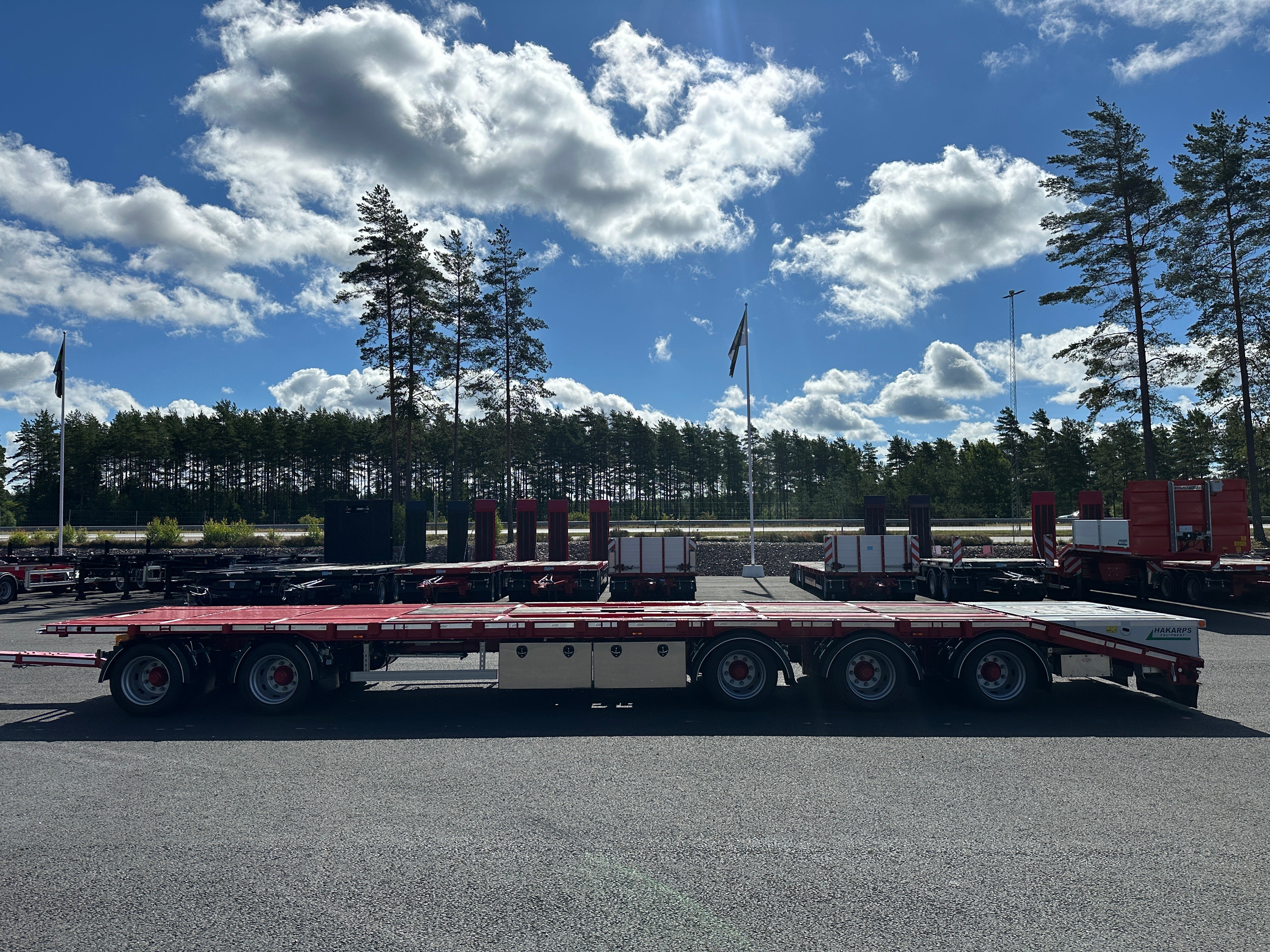 5 axlad 42 tons kombivagn för 2 flak