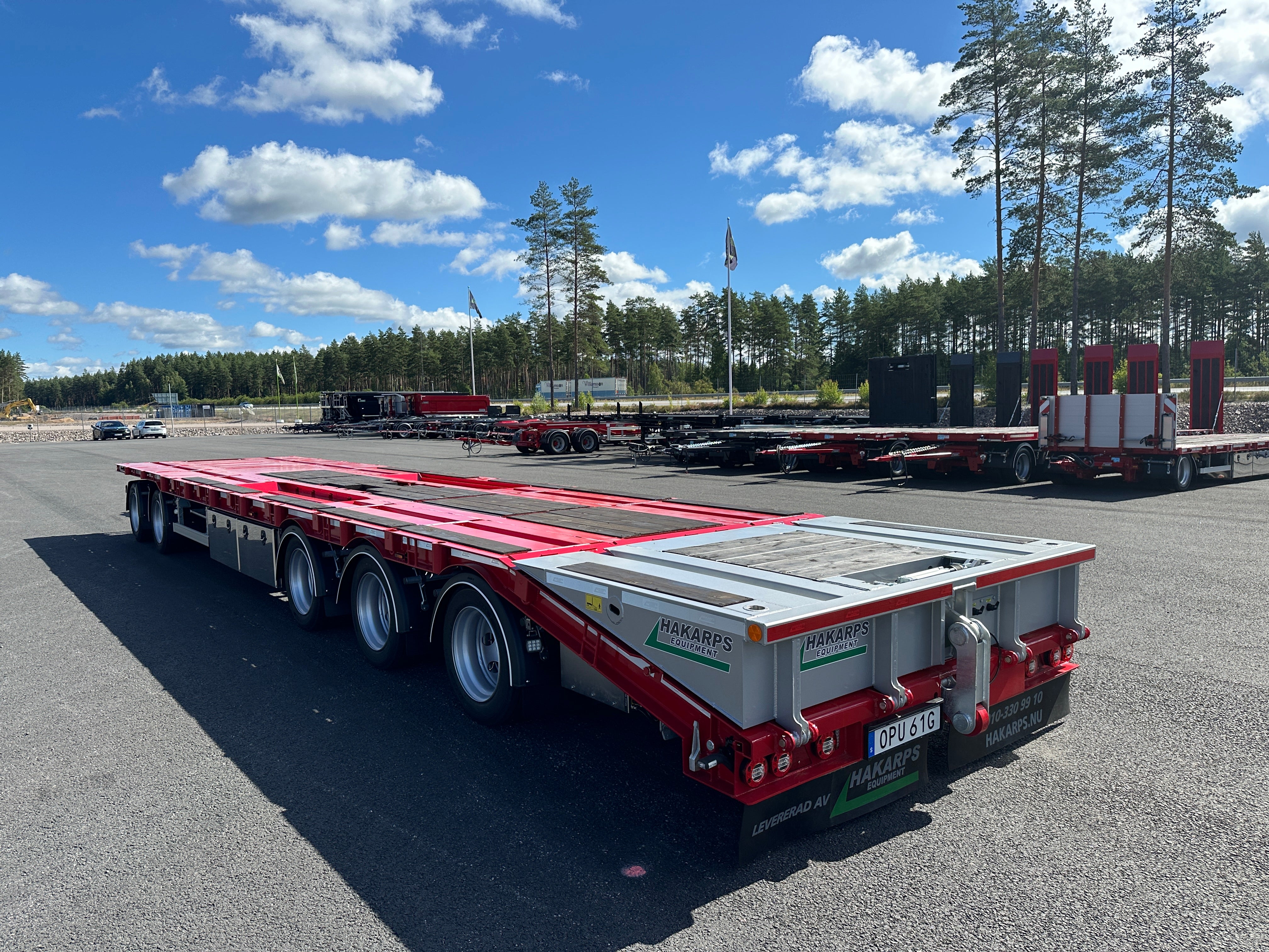 5 axlad 42 tons kombivagn för 2 flak