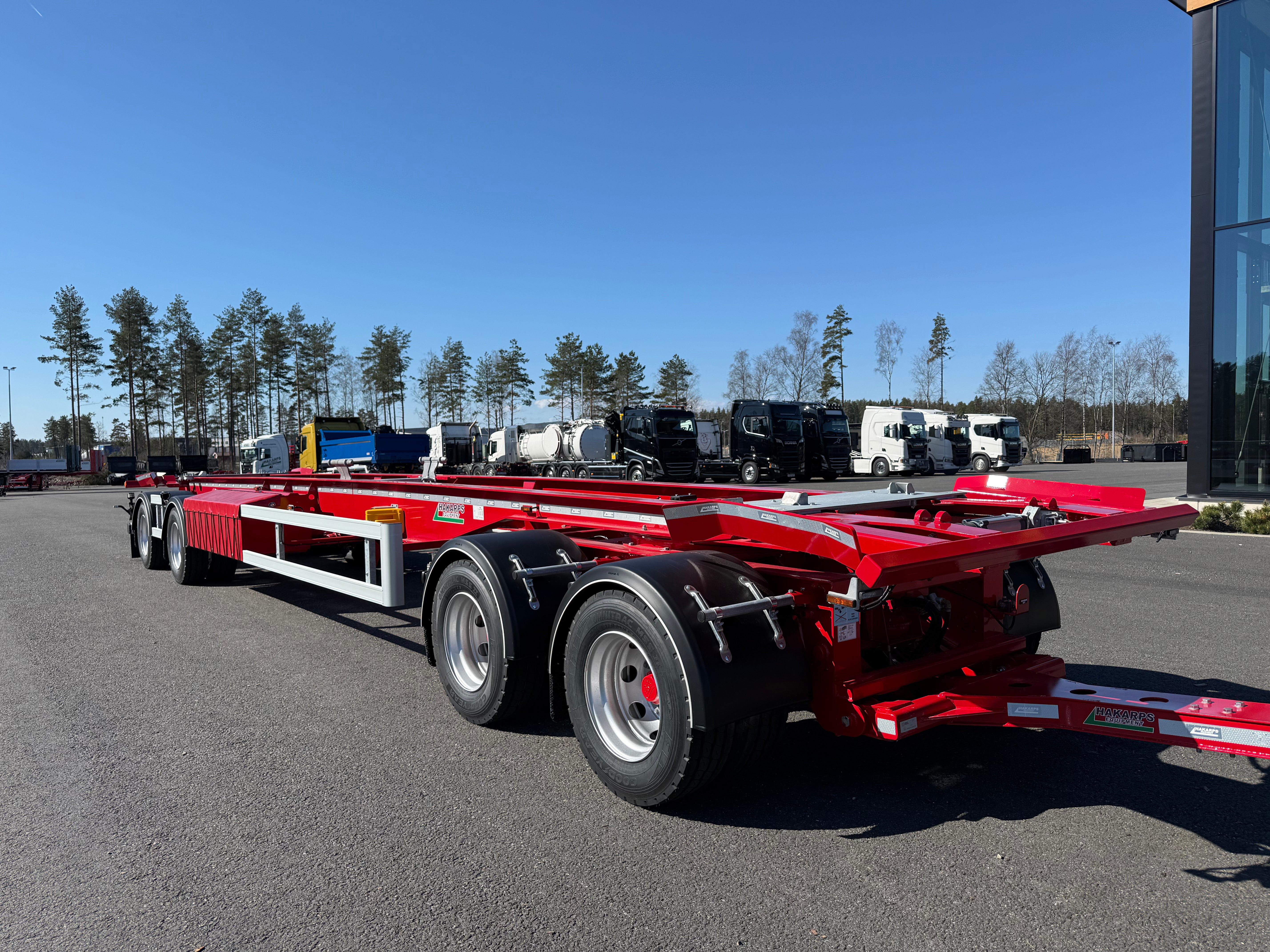 4 axlad 38 tons lastväxlarvagn med glider