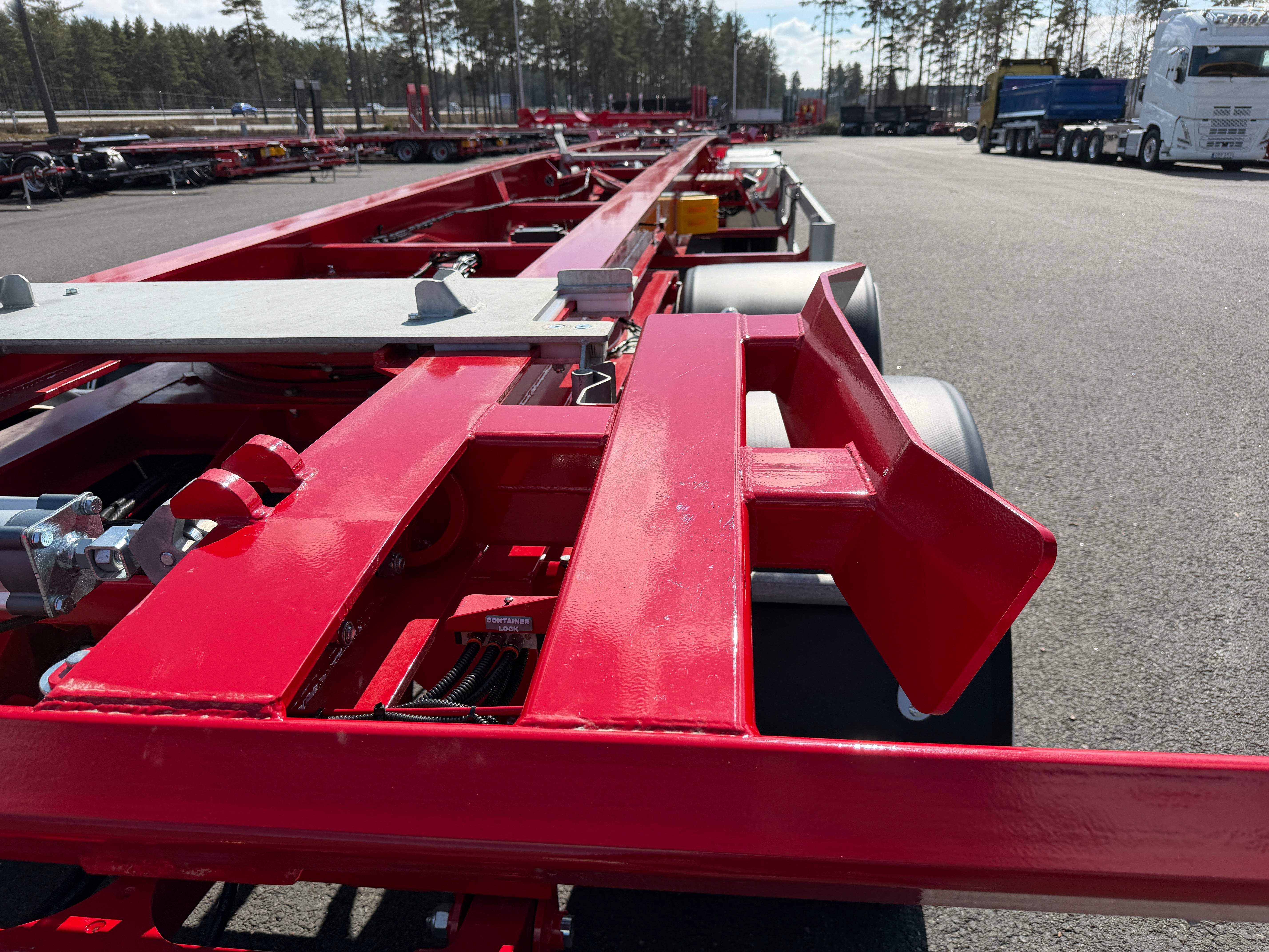 4 axlad 38 tons lastväxlarvagn med glider
