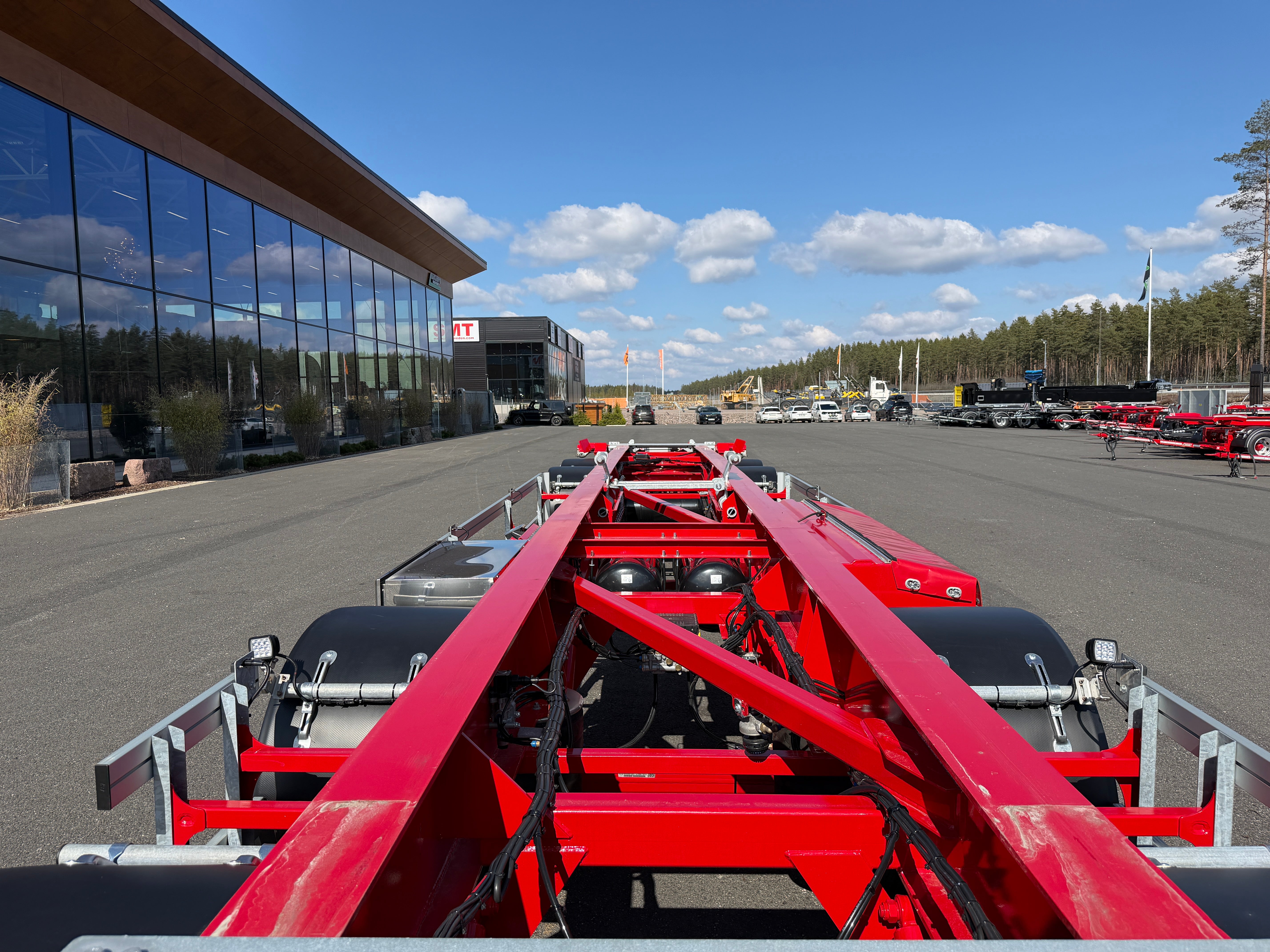4 axlad 38 tons lastväxlarvagn med glider