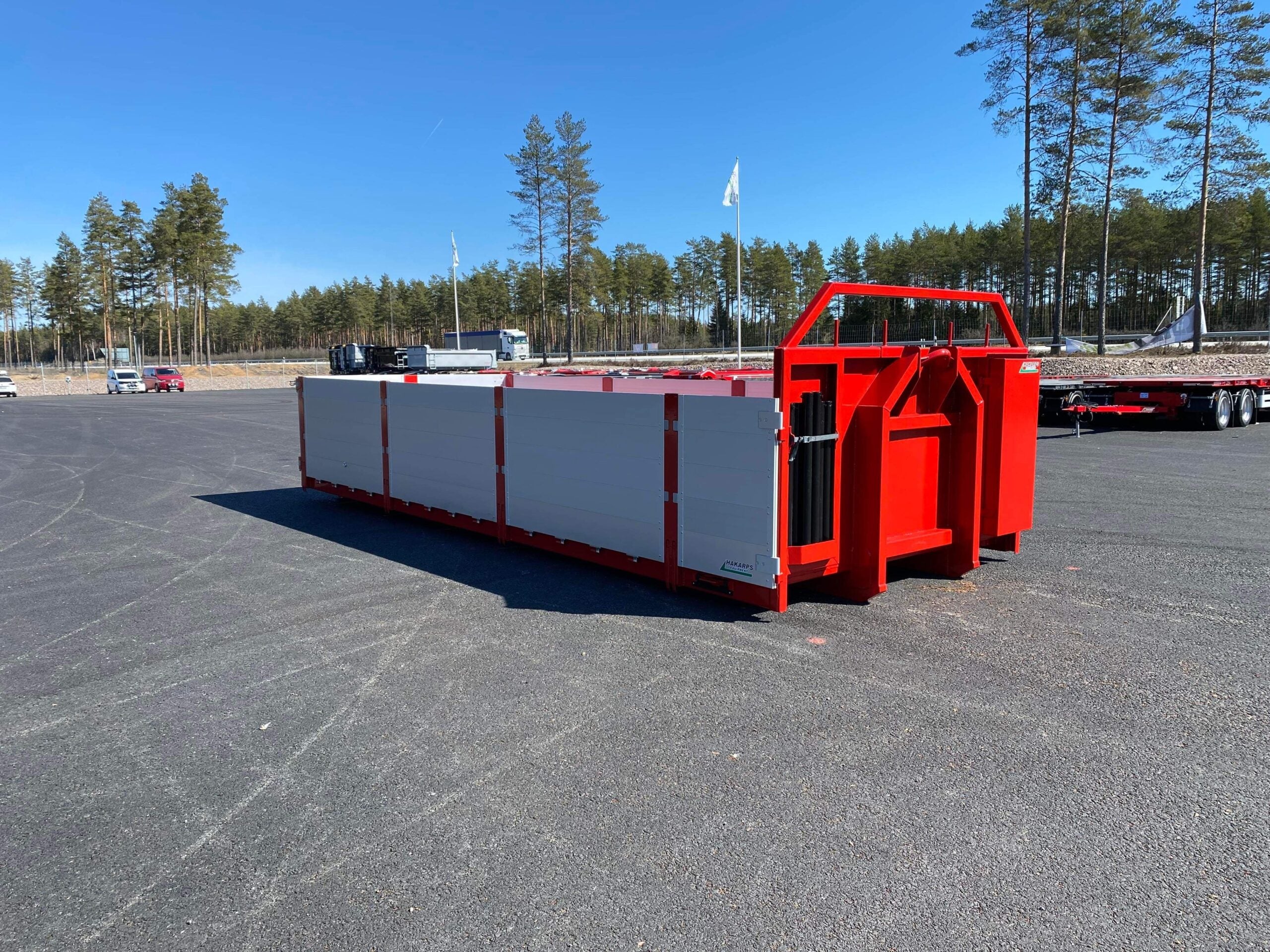 Styckegodsflak / flak med alulämmar 6,5m