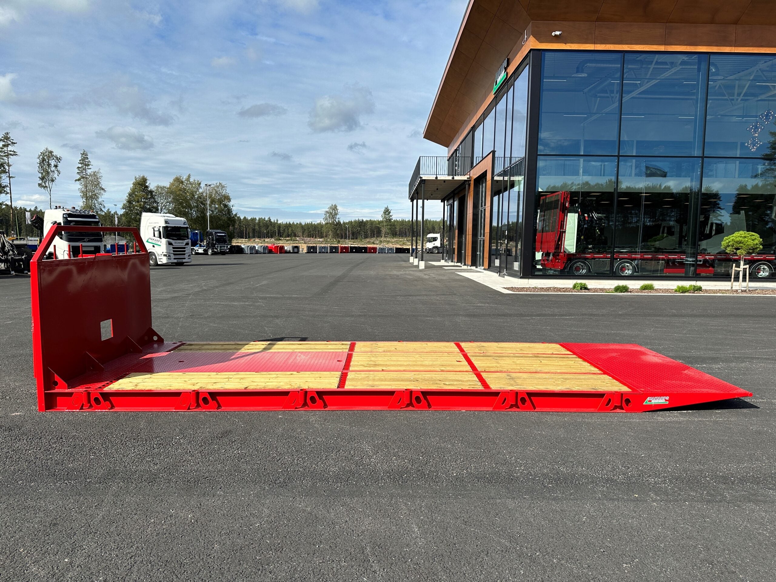 Maskinflak med hel ramp, omvänd