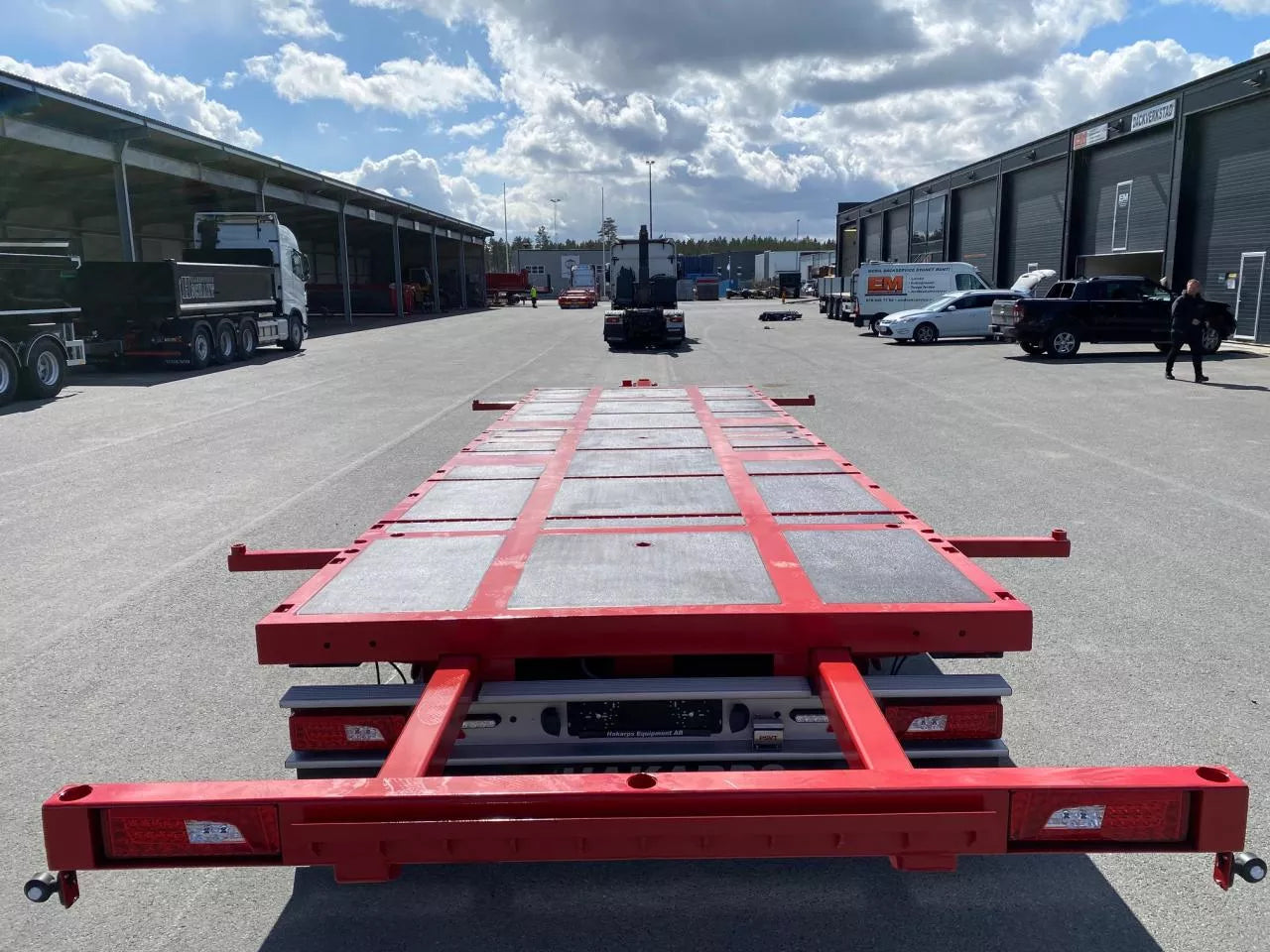2 axlad bodkärra 840mm lasthöjd