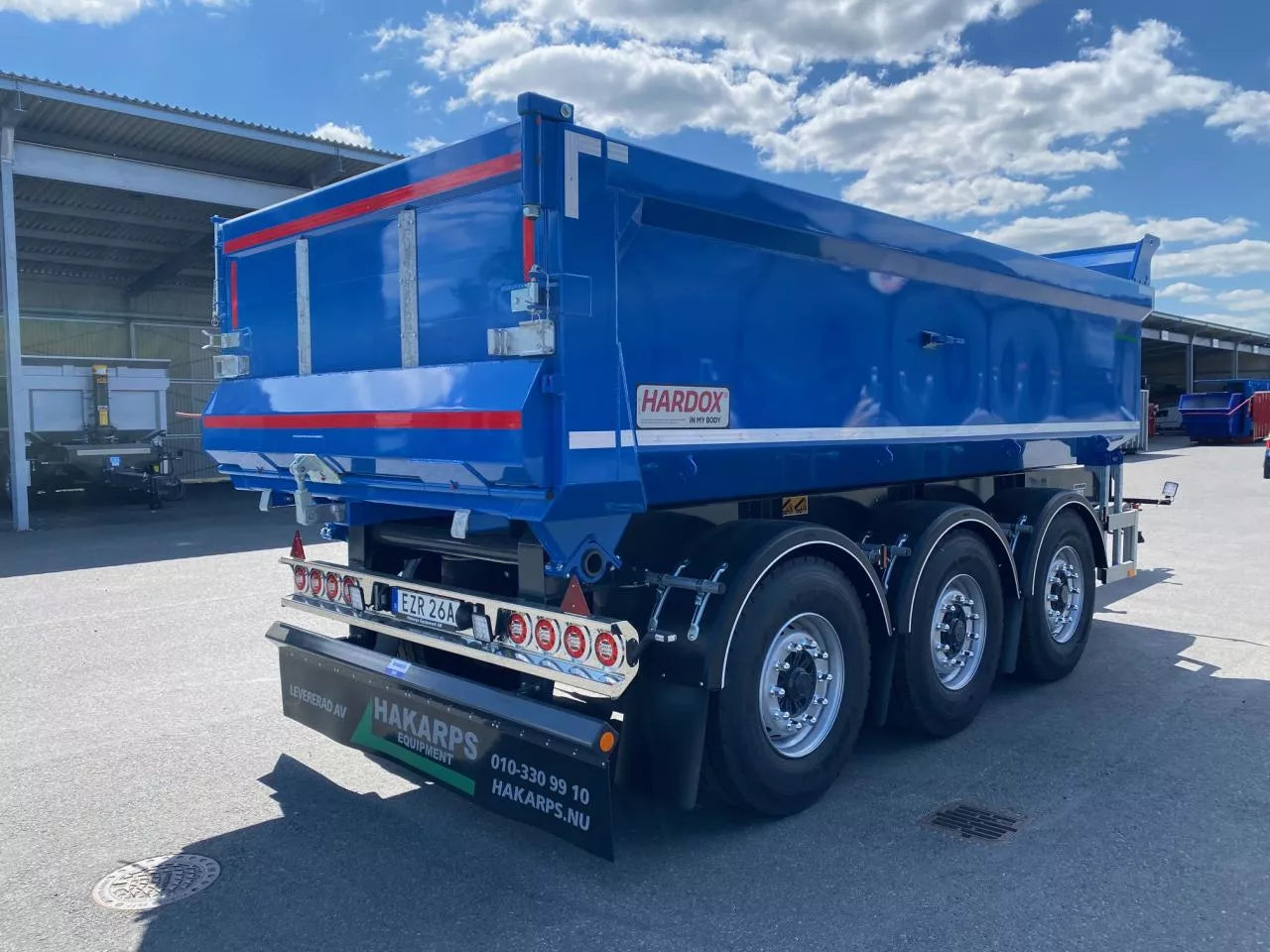 24 tons dumperkärra skjutbar dragstång