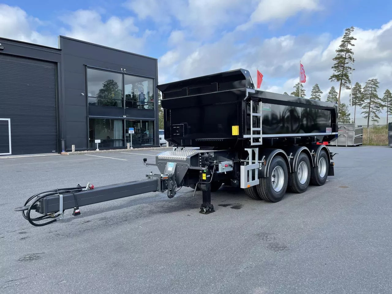 24 tons dumperkärra dubbelmontage
