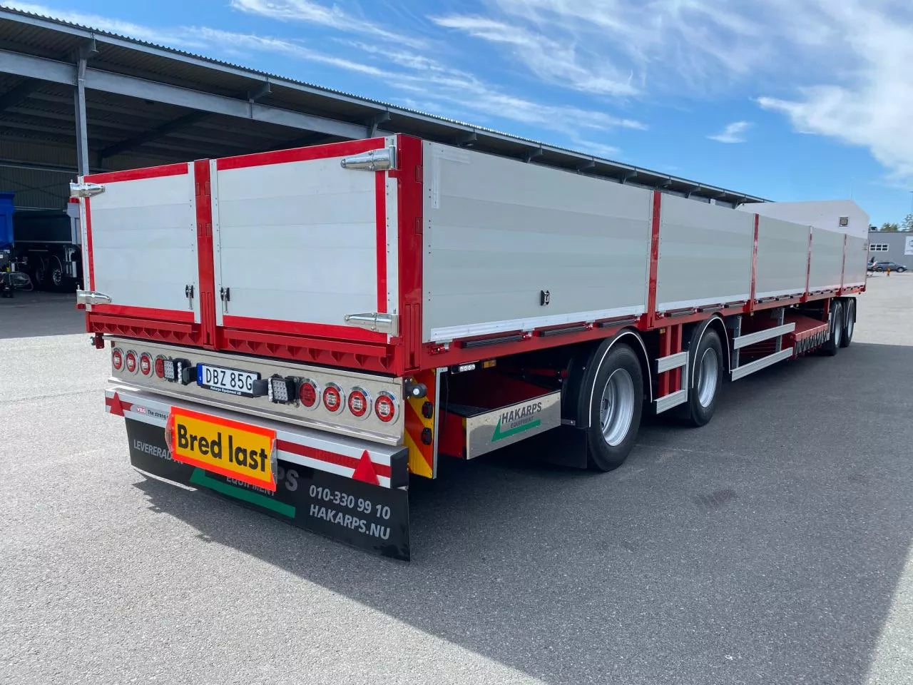 4 axlad 38 tons flakvagn med alulämmar