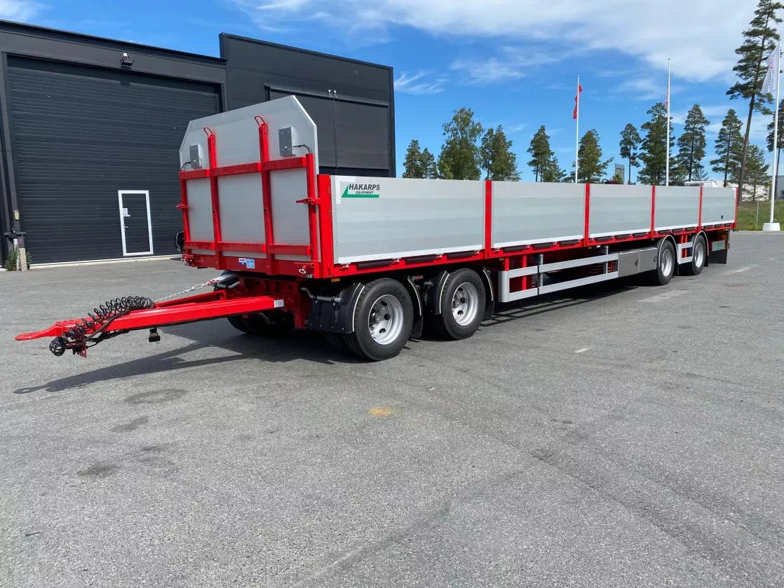 4 axlad 38 tons flakvagn med alulämmar