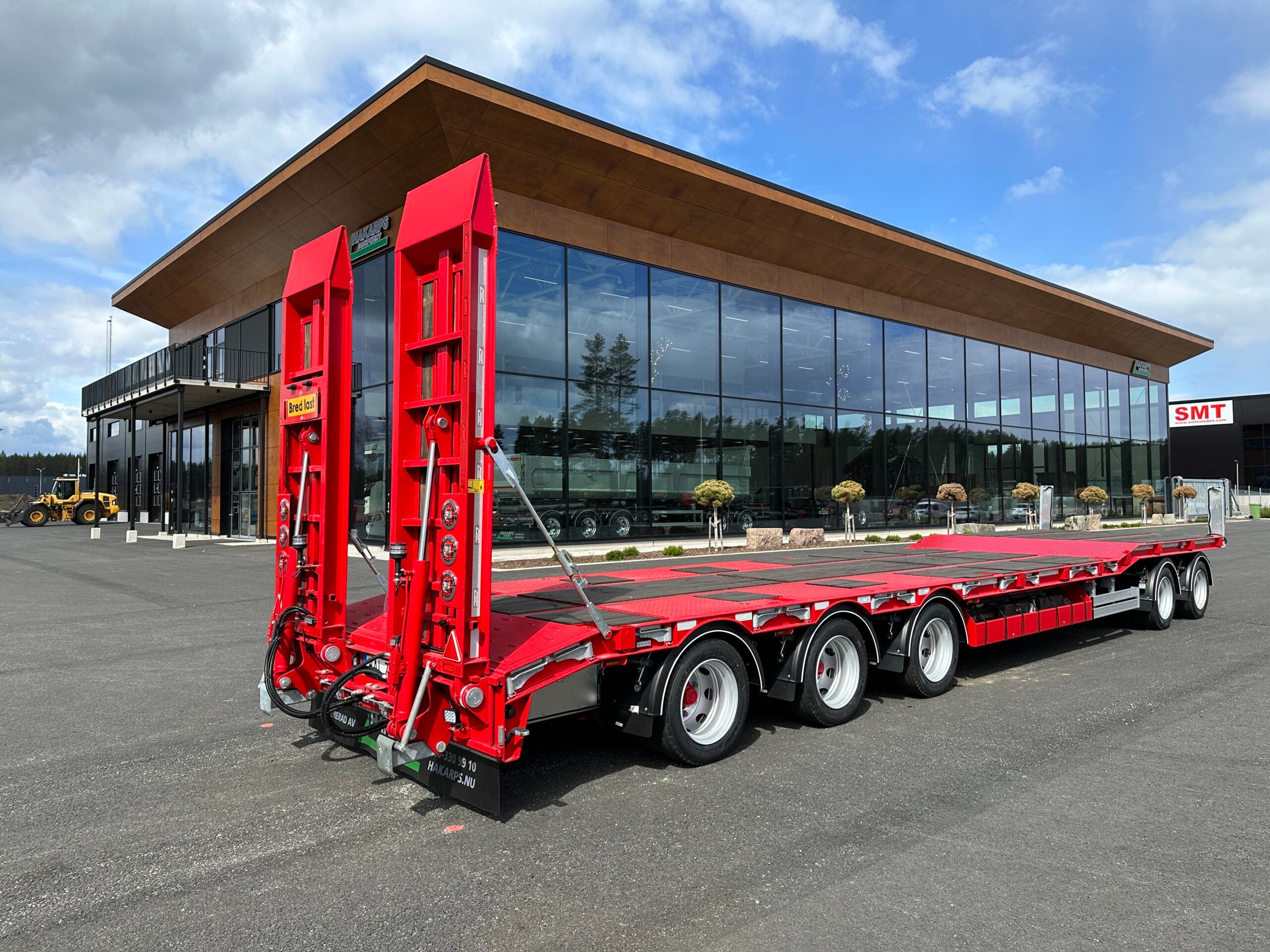 5 axlad 42 tons maskinvagn 2 ramper