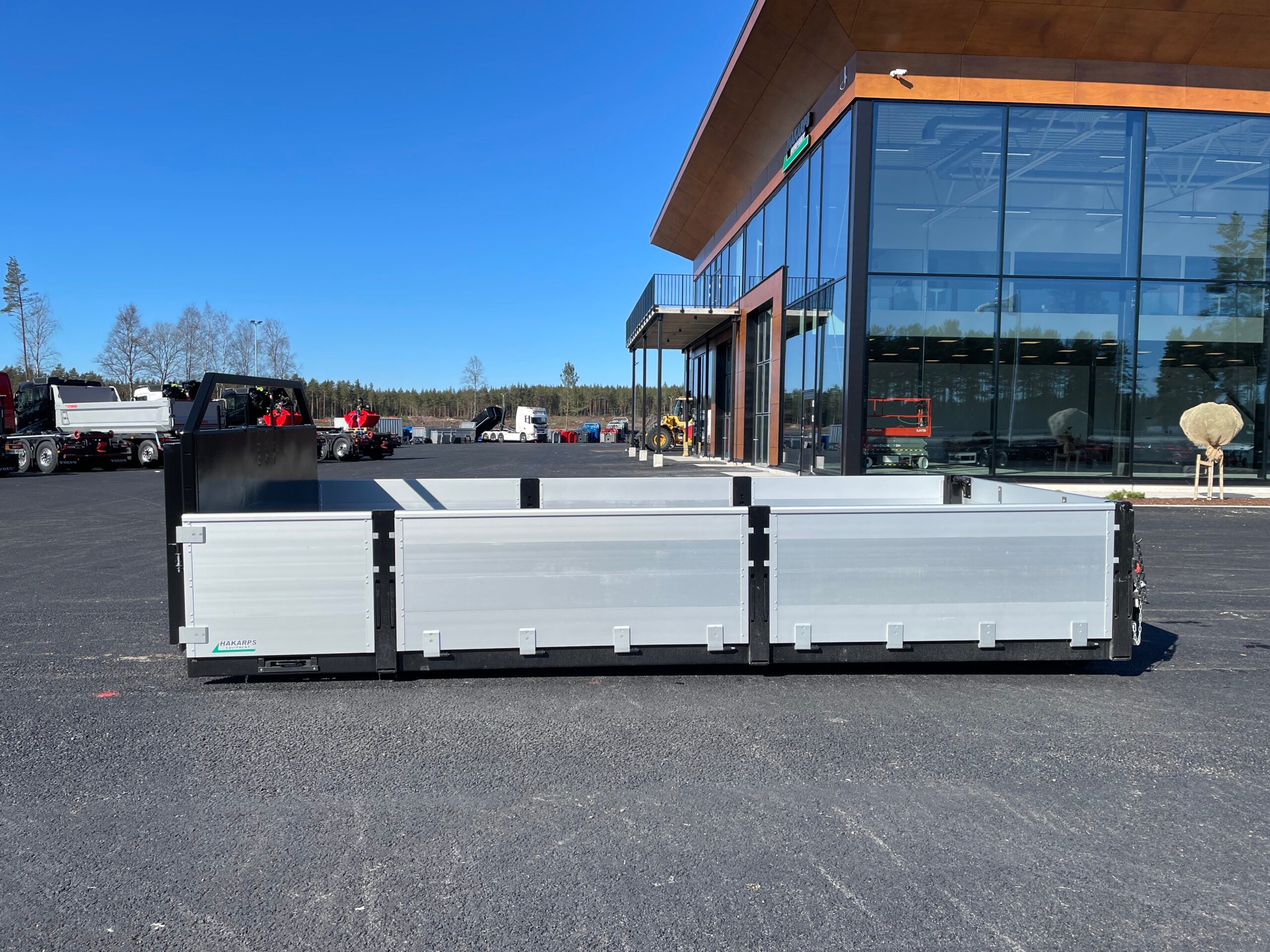 Lastväxlarflak med aluminiumlämmar grusförstärkt