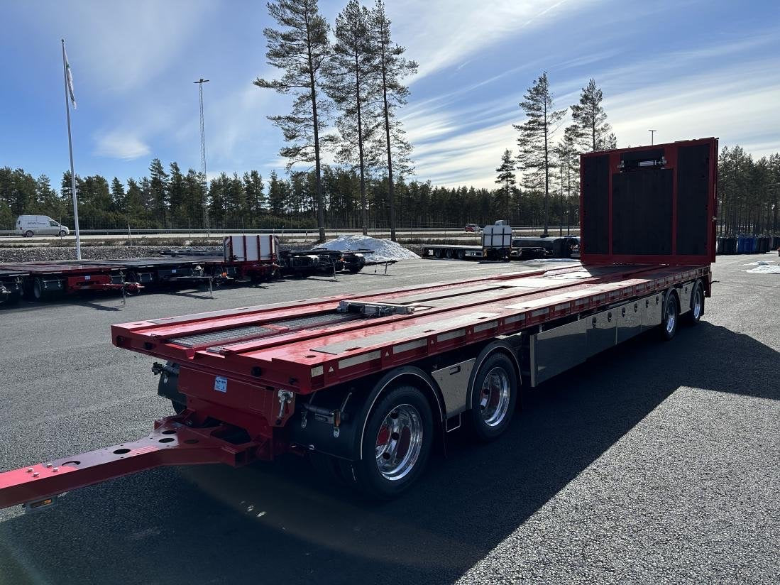4 axlad 38 tons maskinvagn / lastväxlarvagn kombi