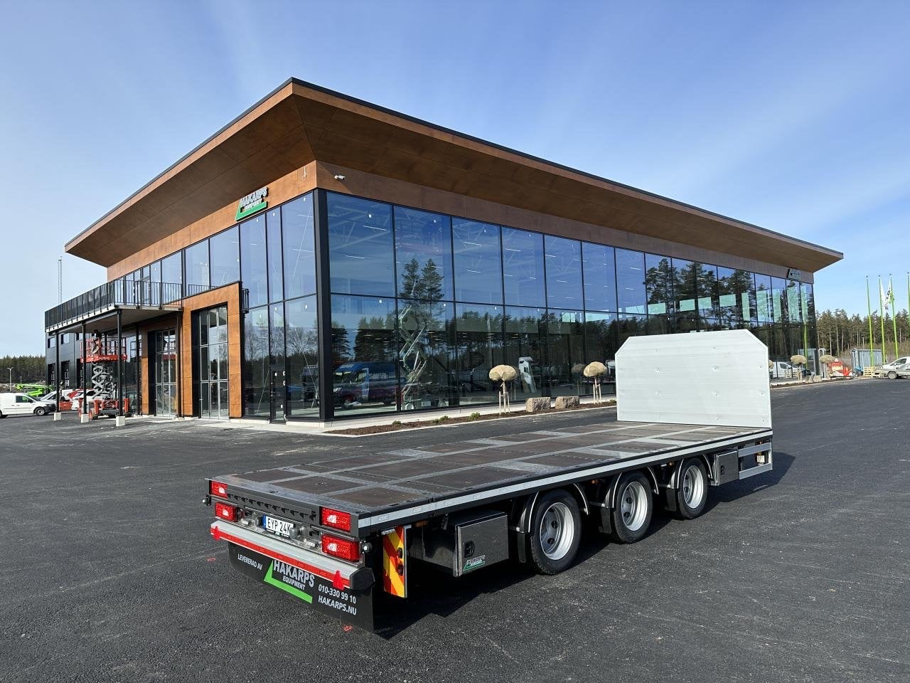 3 axlad 24 tons bodkärra 930mm lasthöjd