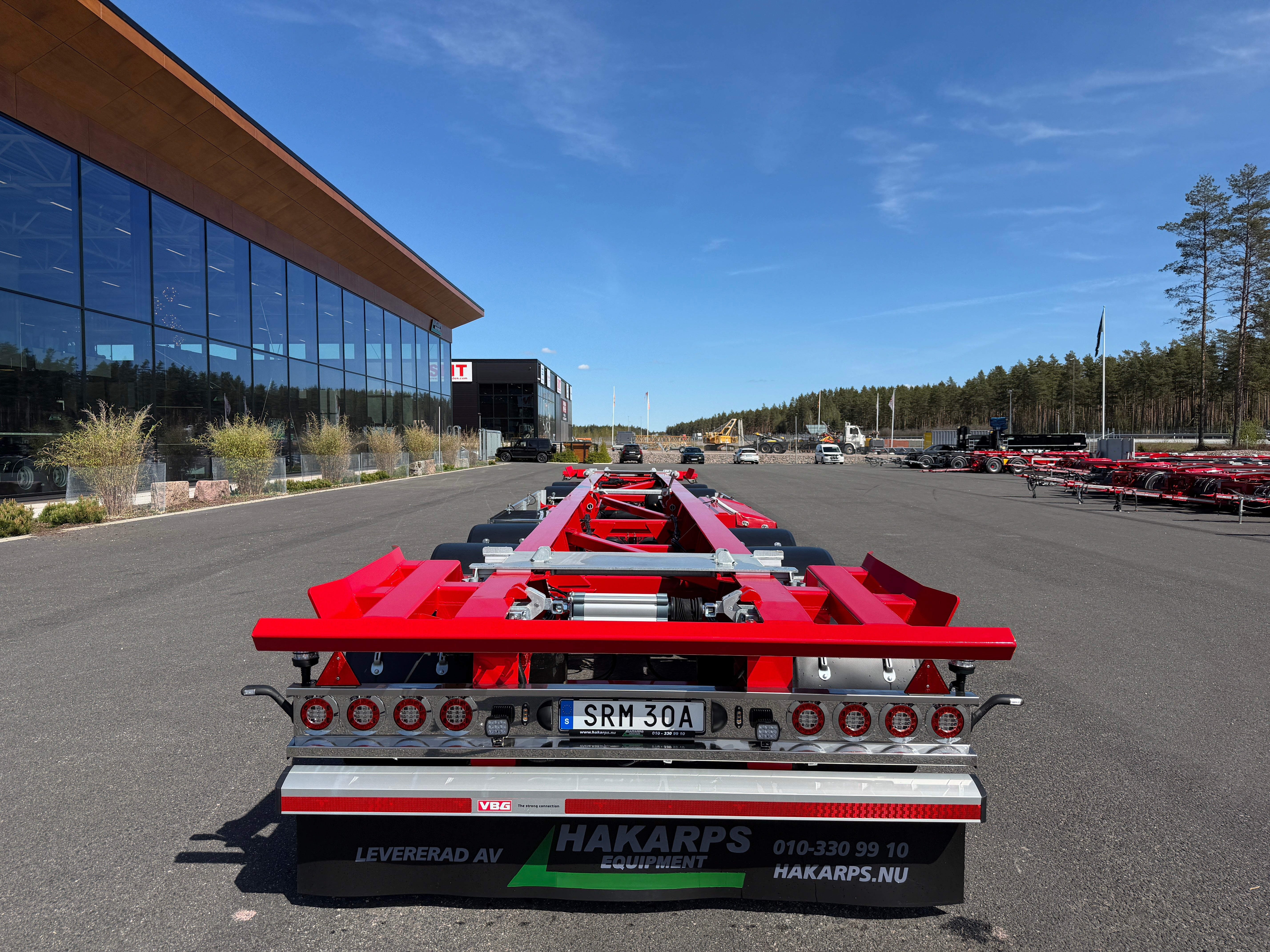 5 axlad 42 tons lastväxlarvagn med glider