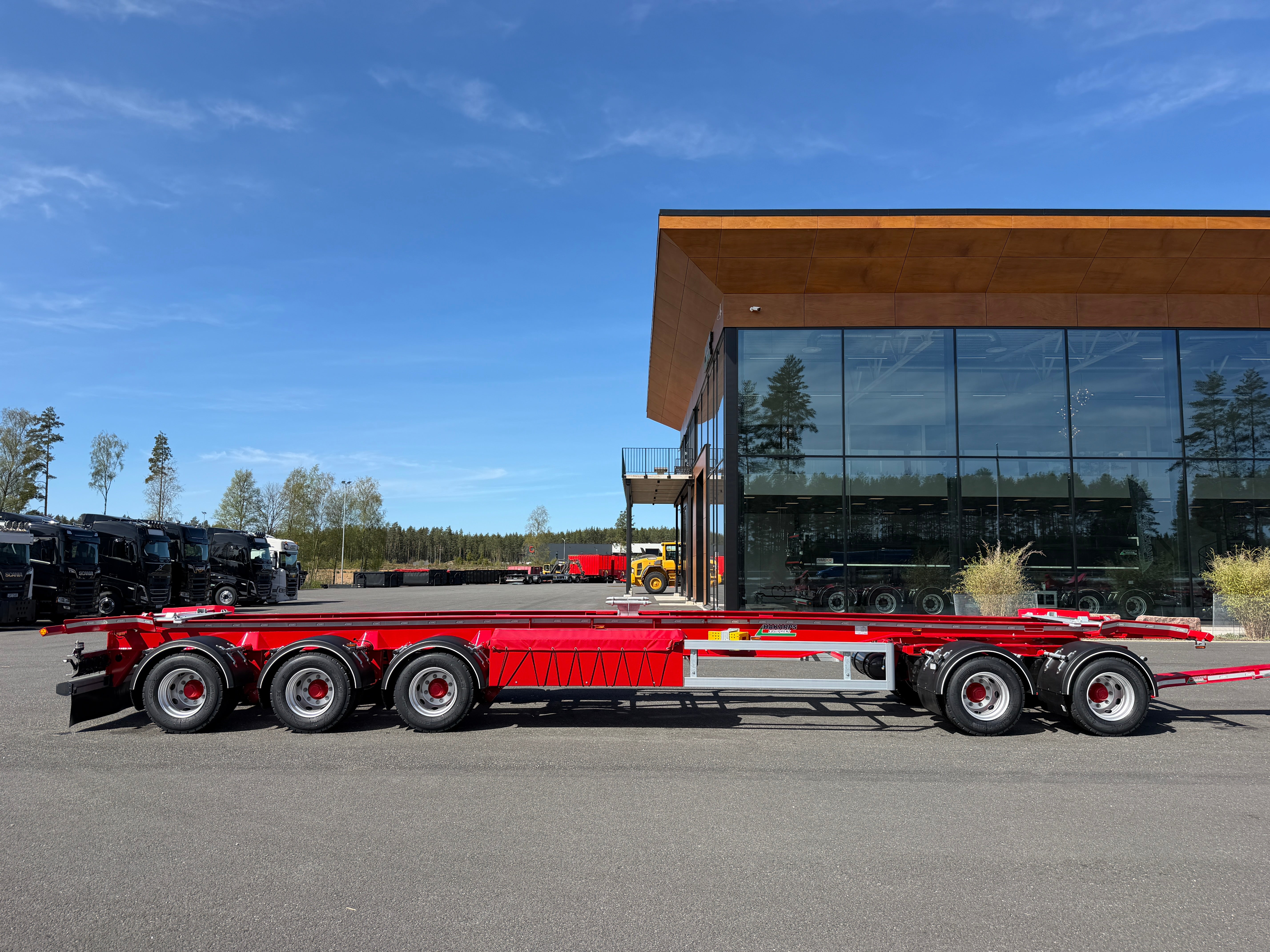 5 axlad 42 tons lastväxlarvagn med glider