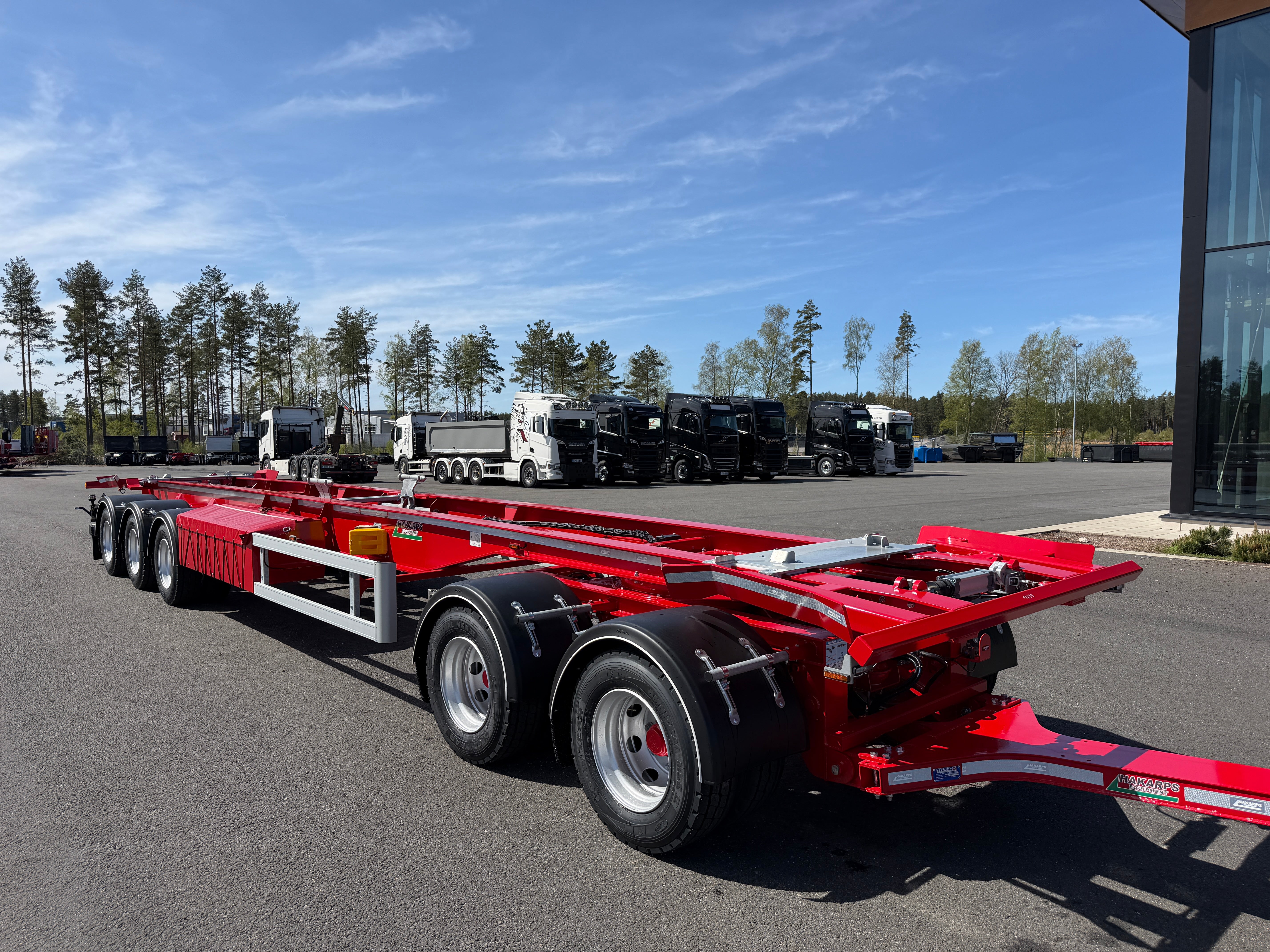 5 axlad 42 tons lastväxlarvagn med glider