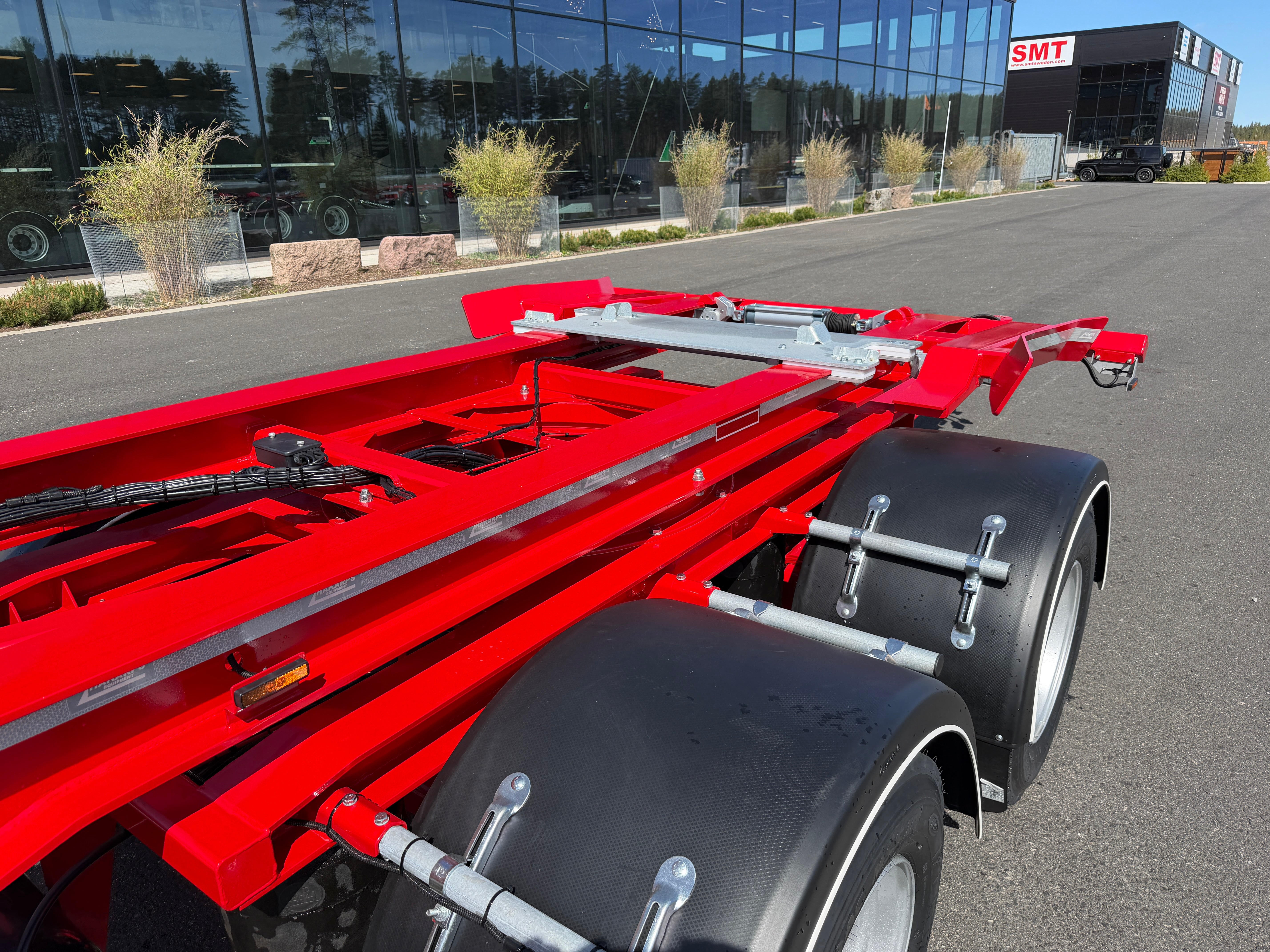 5 axlad 42 tons lastväxlarvagn med glider