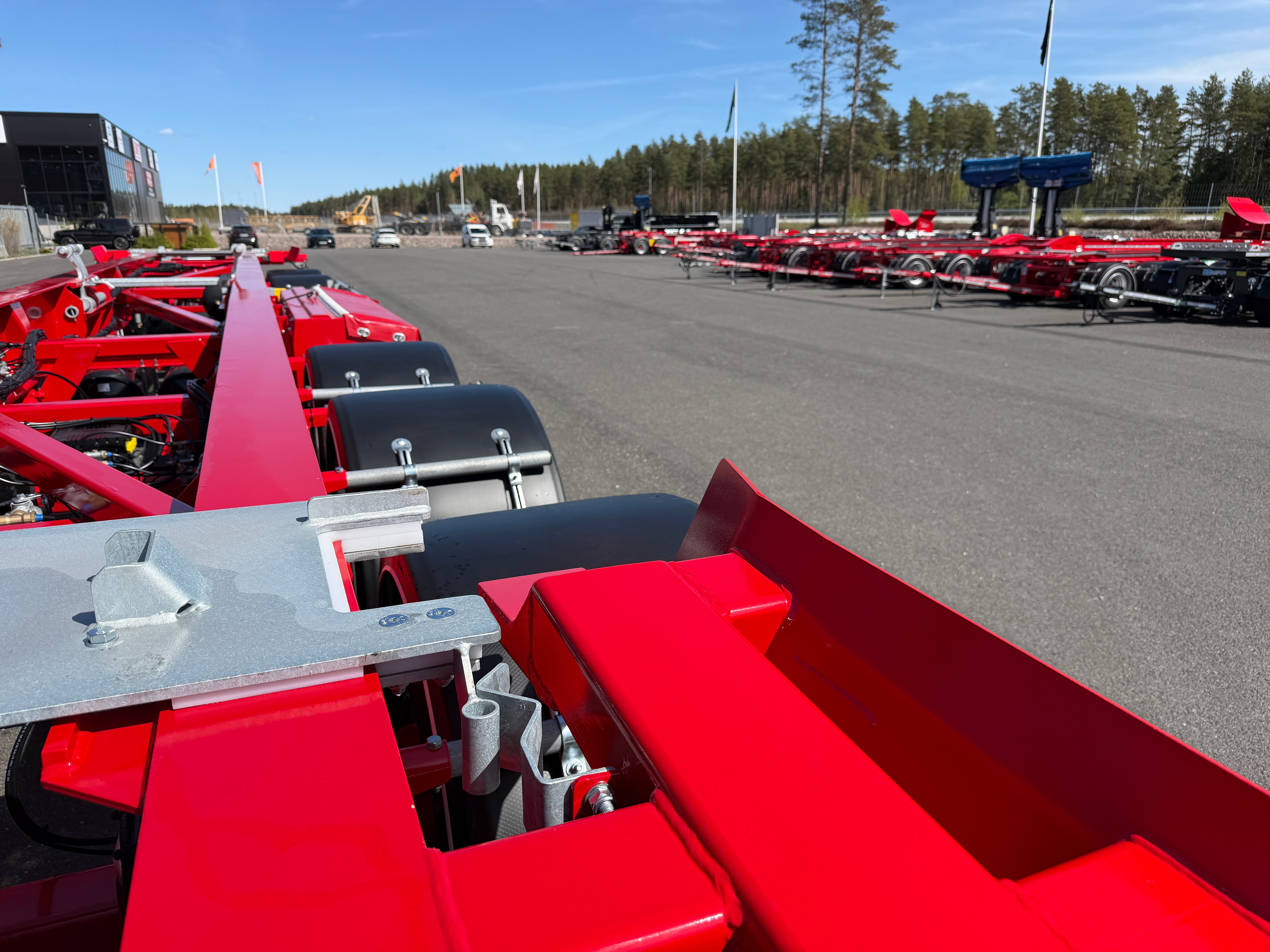 5 axlad 42 tons lastväxlarvagn med glider