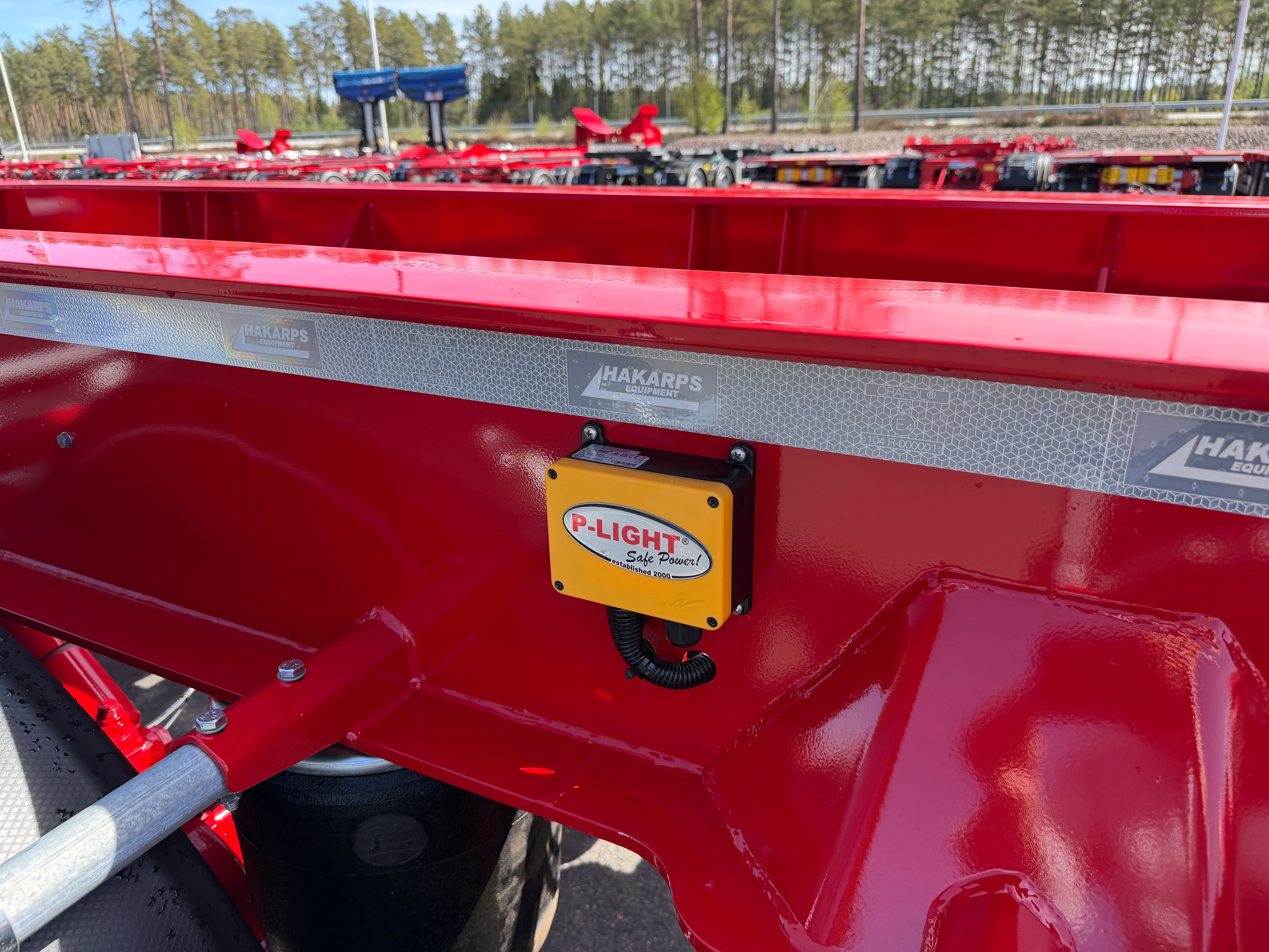 5 axlad 42 tons lastväxlarvagn med glider
