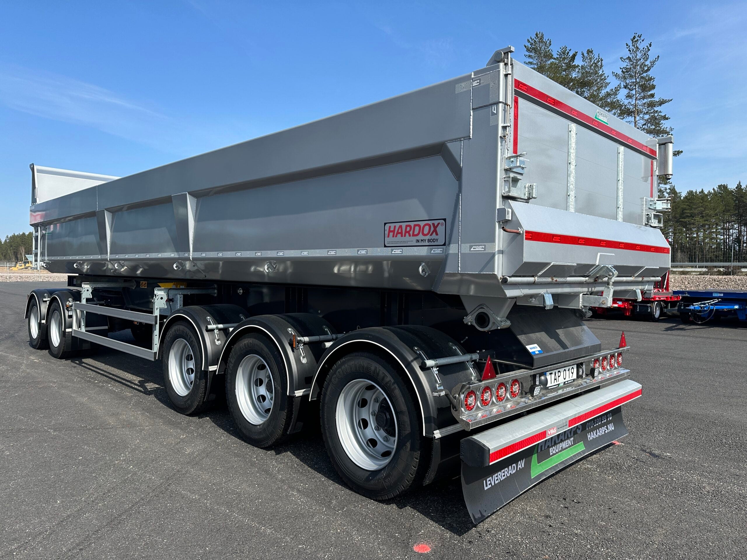 42 tons dumpervagn med skjutbar dragstång