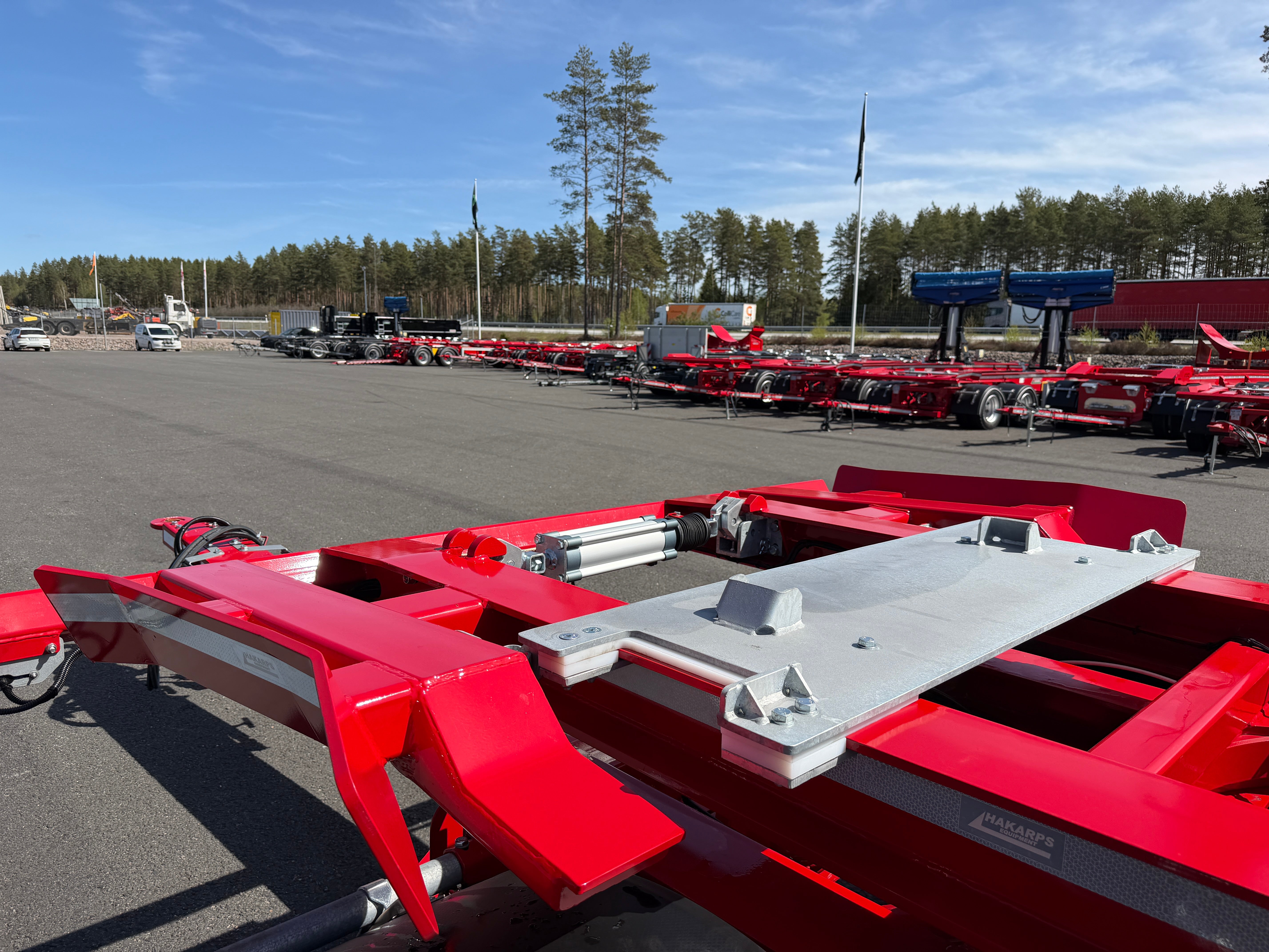 5 axlad 42 tons lastväxlarvagn med glider