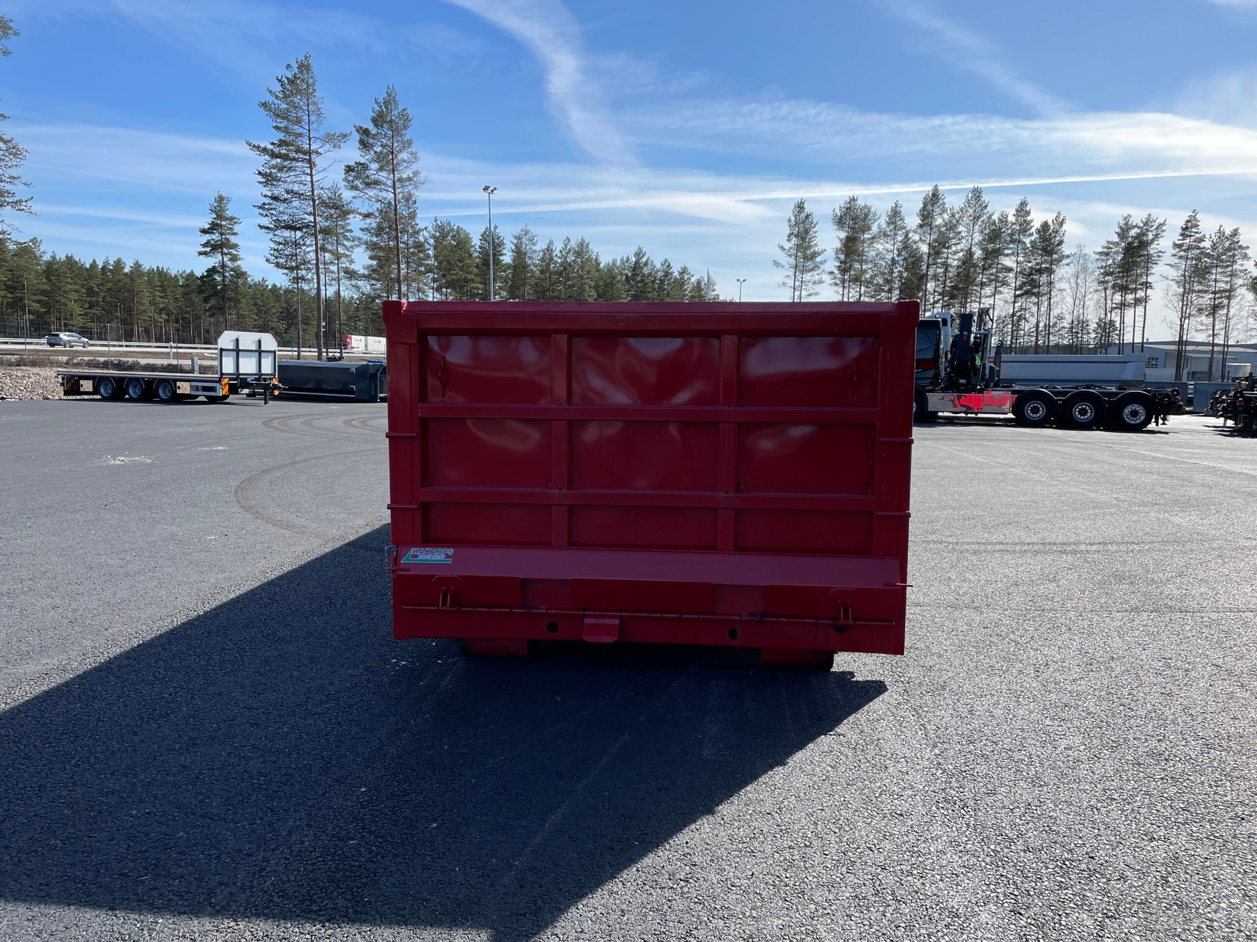 22m3 snöcontainer Hardox 450 + höglucka luftstyrd