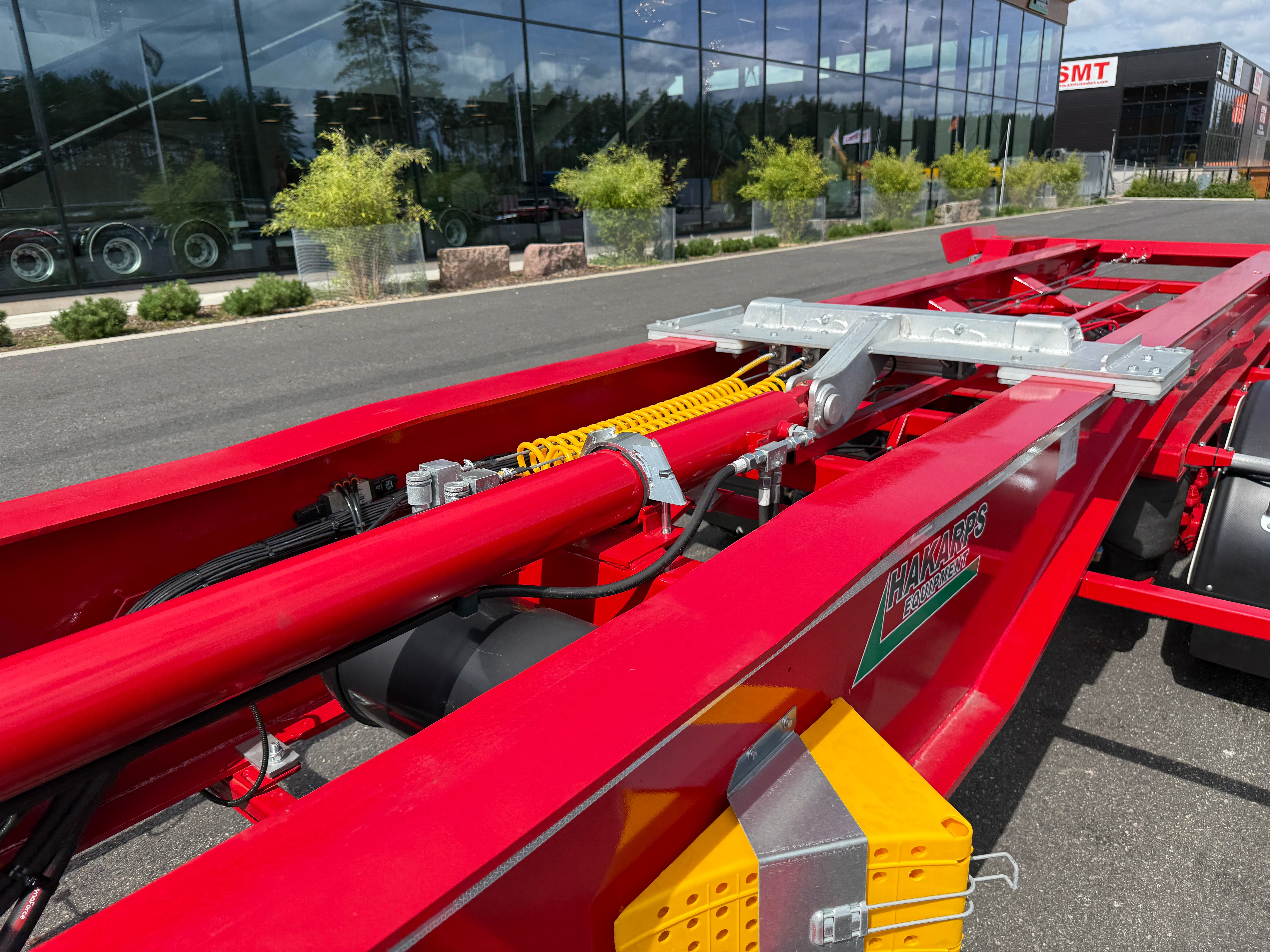 5 axlad 42 tons lastväxlarvagn med hydraulisk skjutkolv