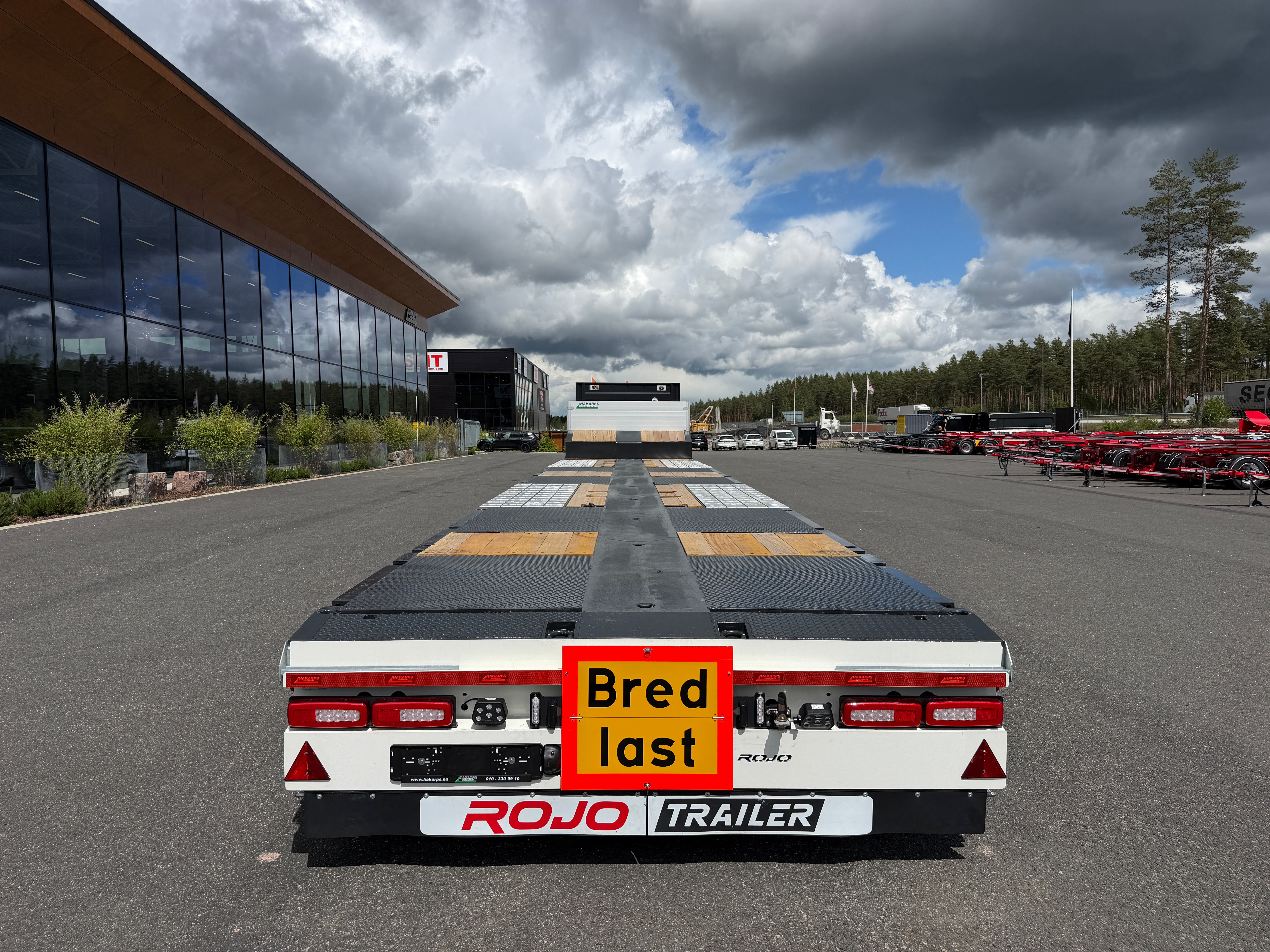 4 axlad ROJO 18,5m jumbotrailer med hjulfickor 38 tons skattevikt