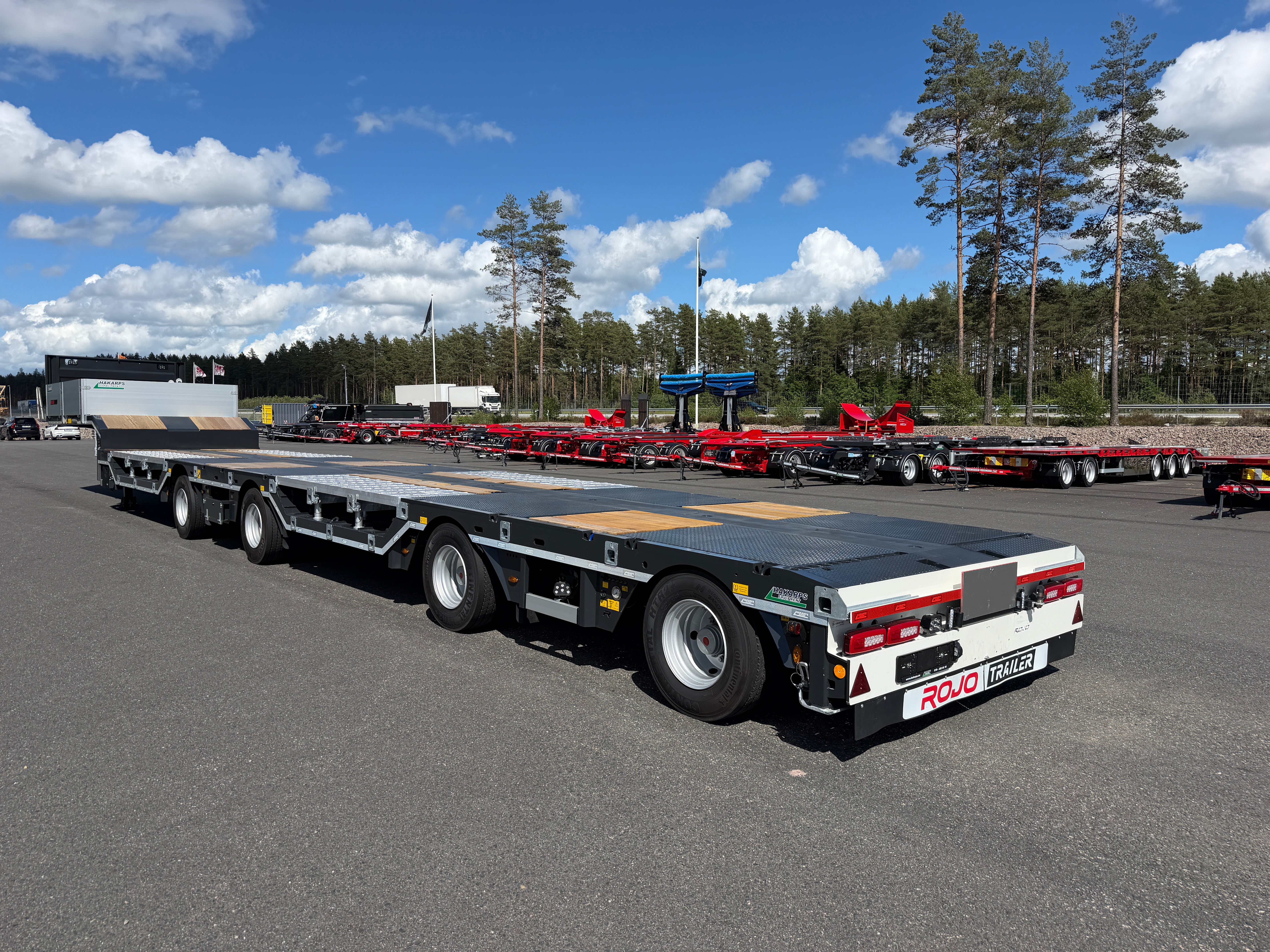4 axlad ROJO 18,5m jumbotrailer med hjulfickor 38 tons skattevikt