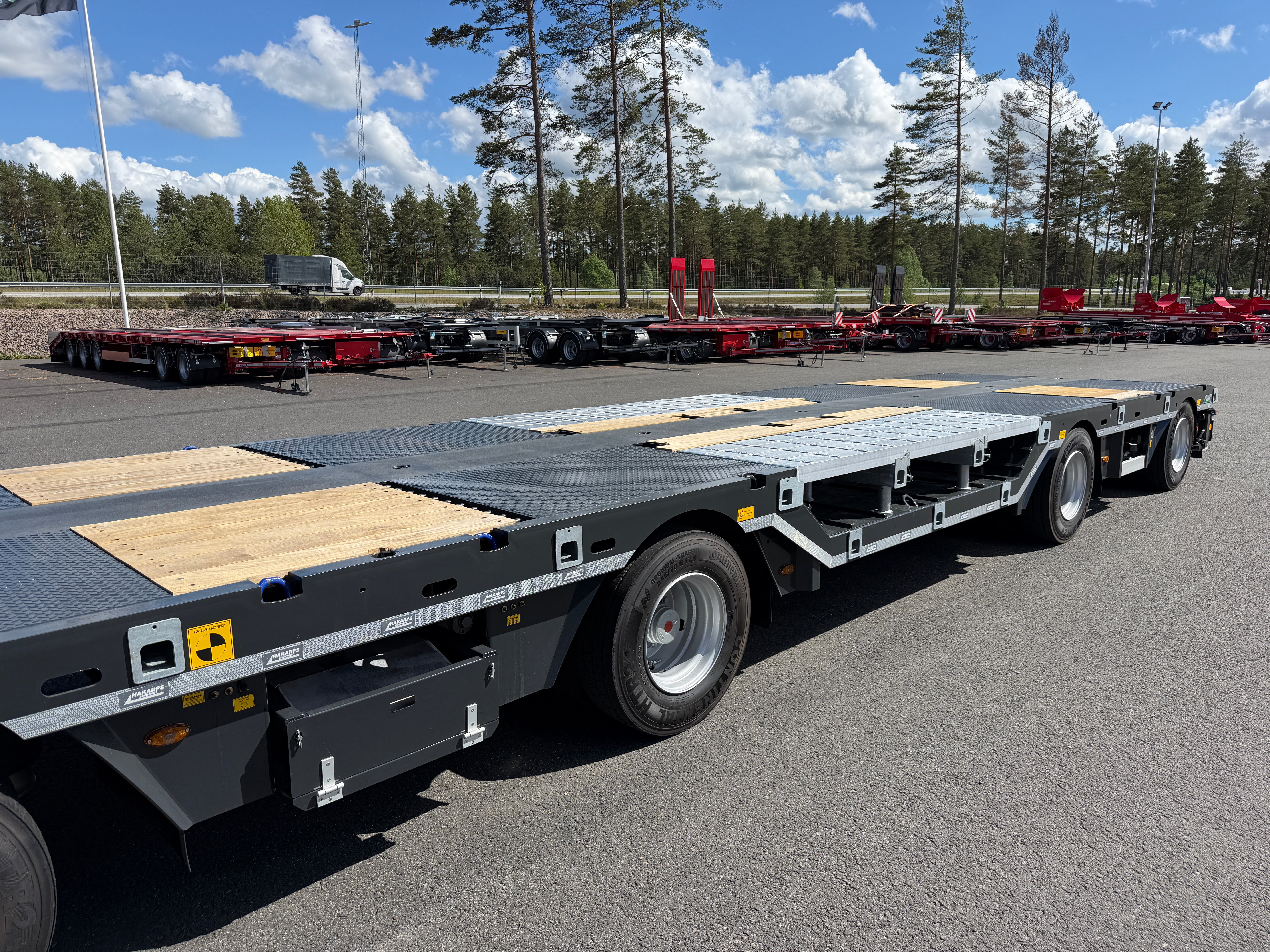4 axlad ROJO 18,5m jumbotrailer med hjulfickor 38 tons skattevikt