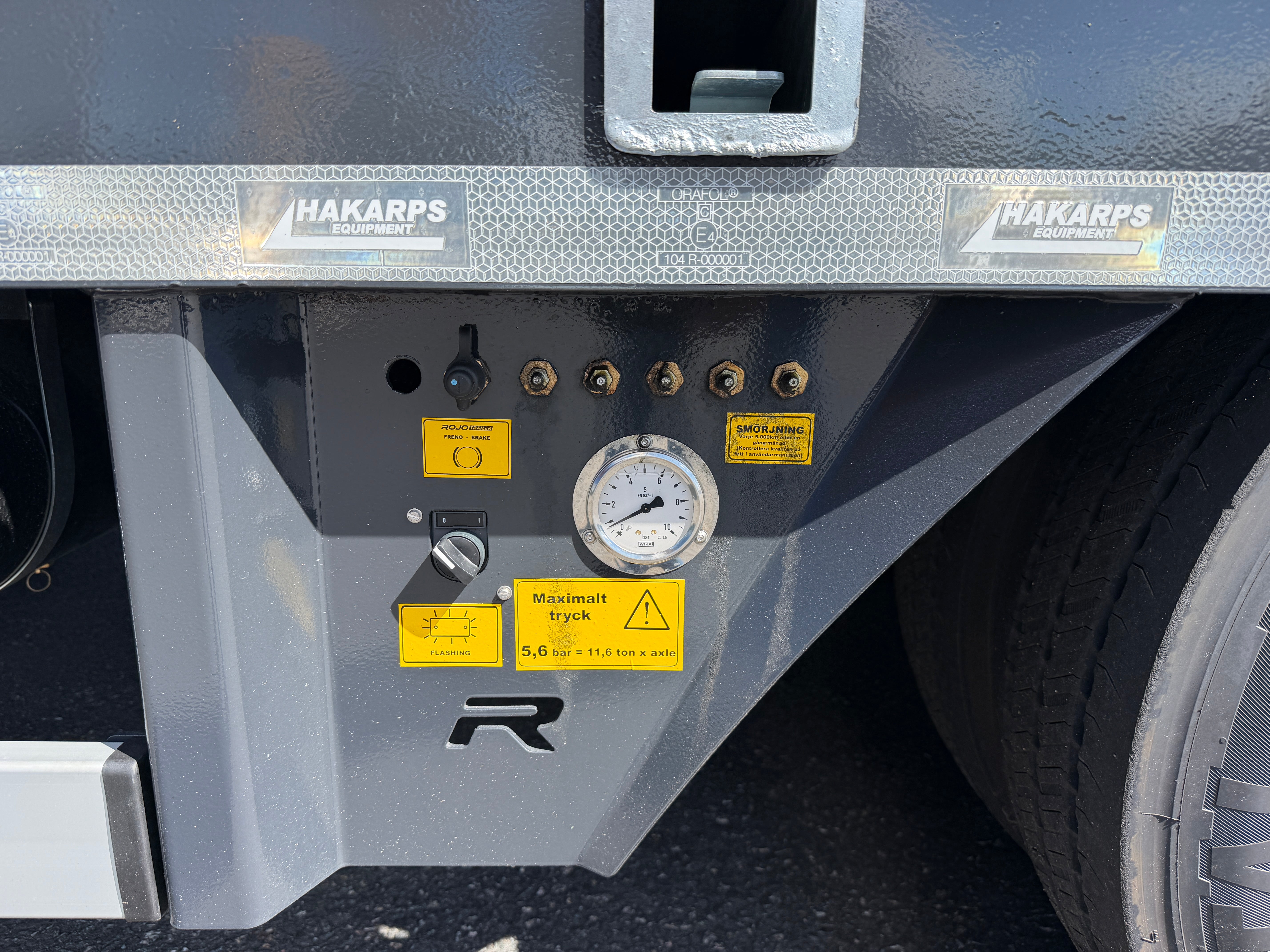 4 axlad ROJO 18,5m jumbotrailer med hjulfickor 38 tons skattevikt