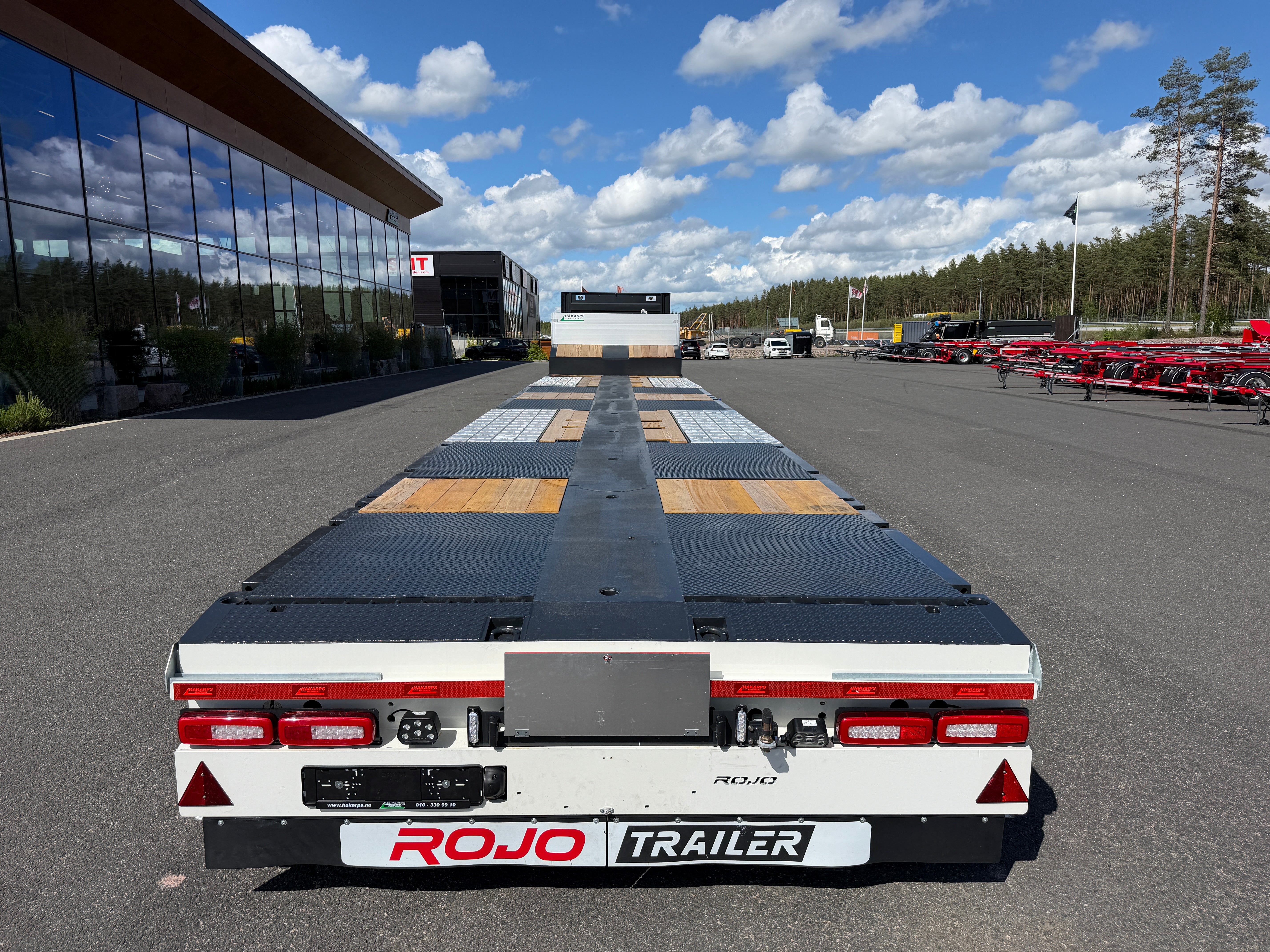 4 axlad ROJO 18,5m jumbotrailer med hjulfickor 38 tons skattevikt