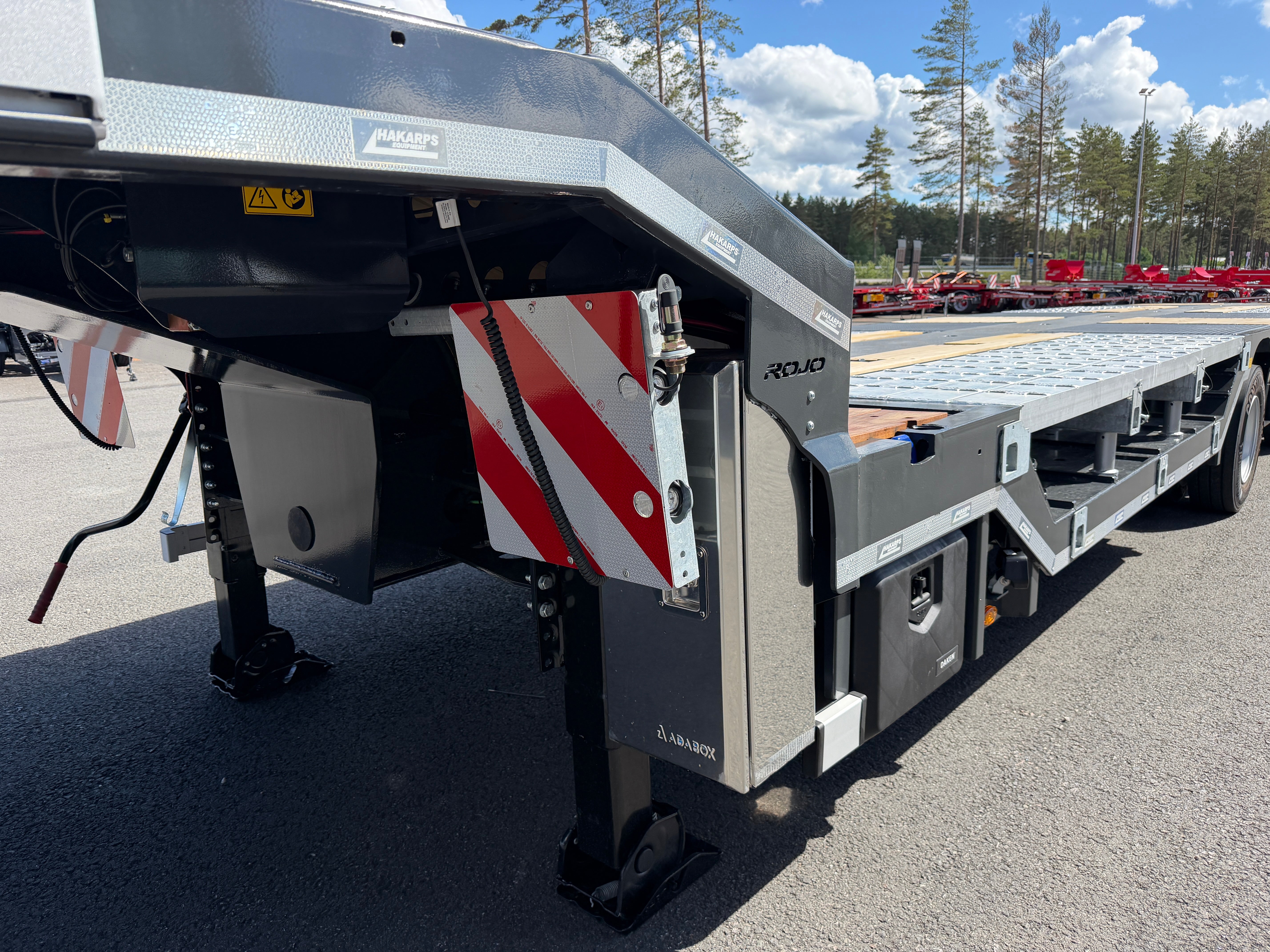 4 axlad ROJO 18,5m jumbotrailer med hjulfickor 38 tons skattevikt