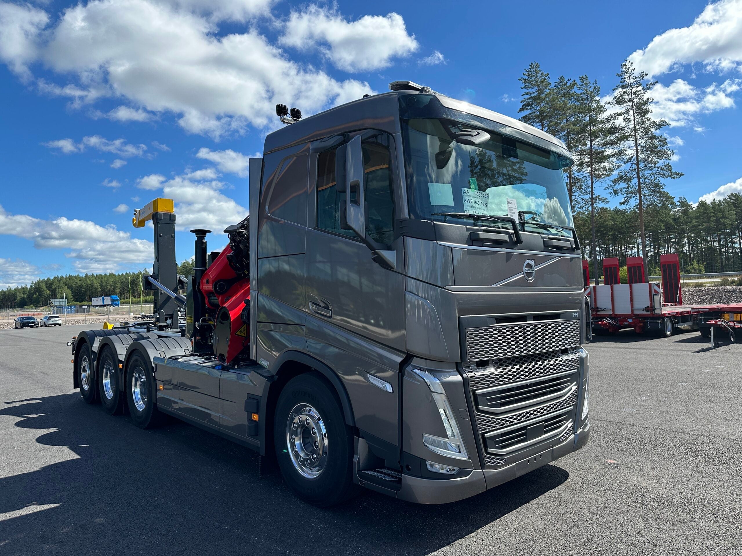 Volvo FH500 Tridem kranväxlare Palfinger PK300 TEC 6